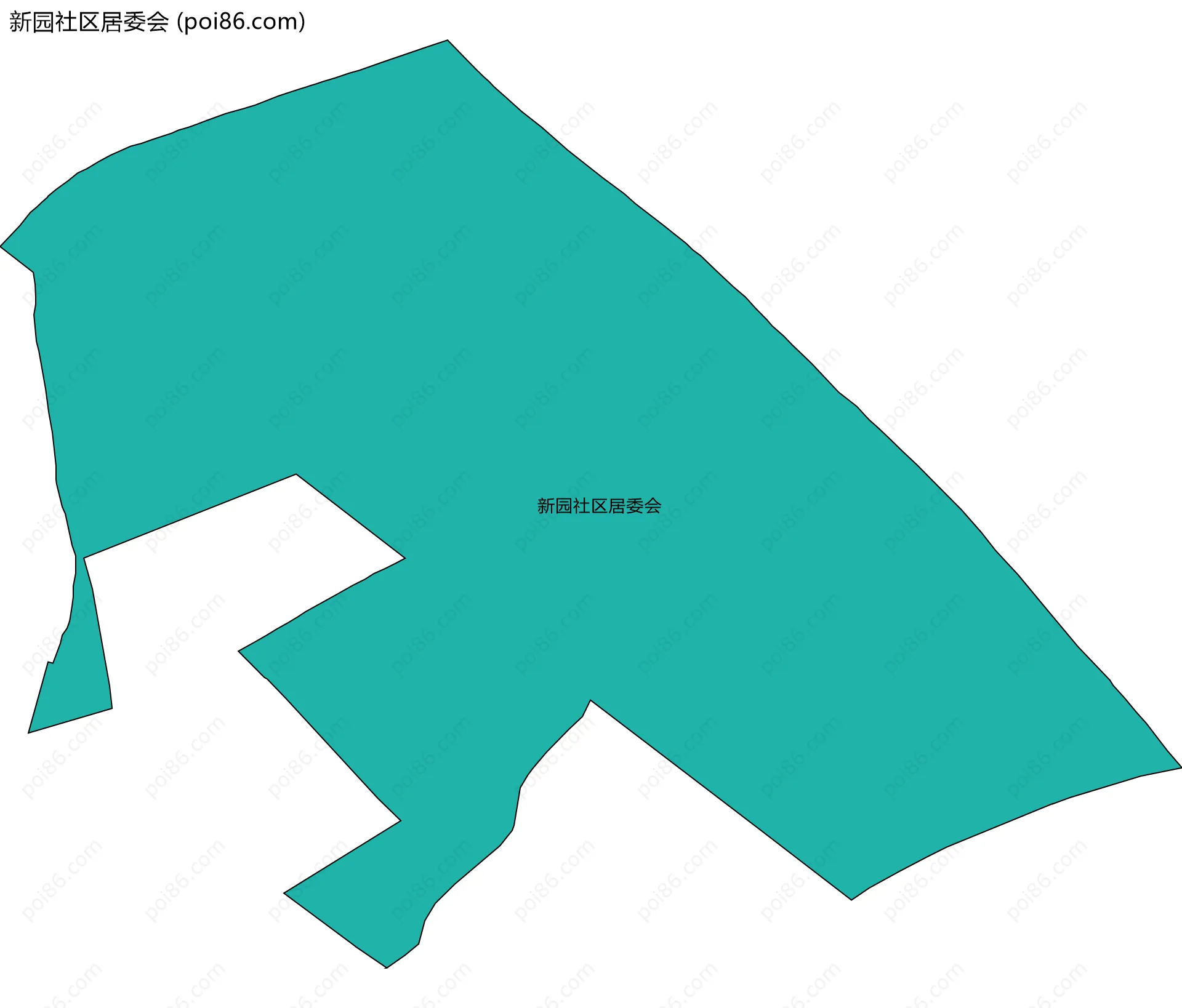 新园社区居委会边界地图