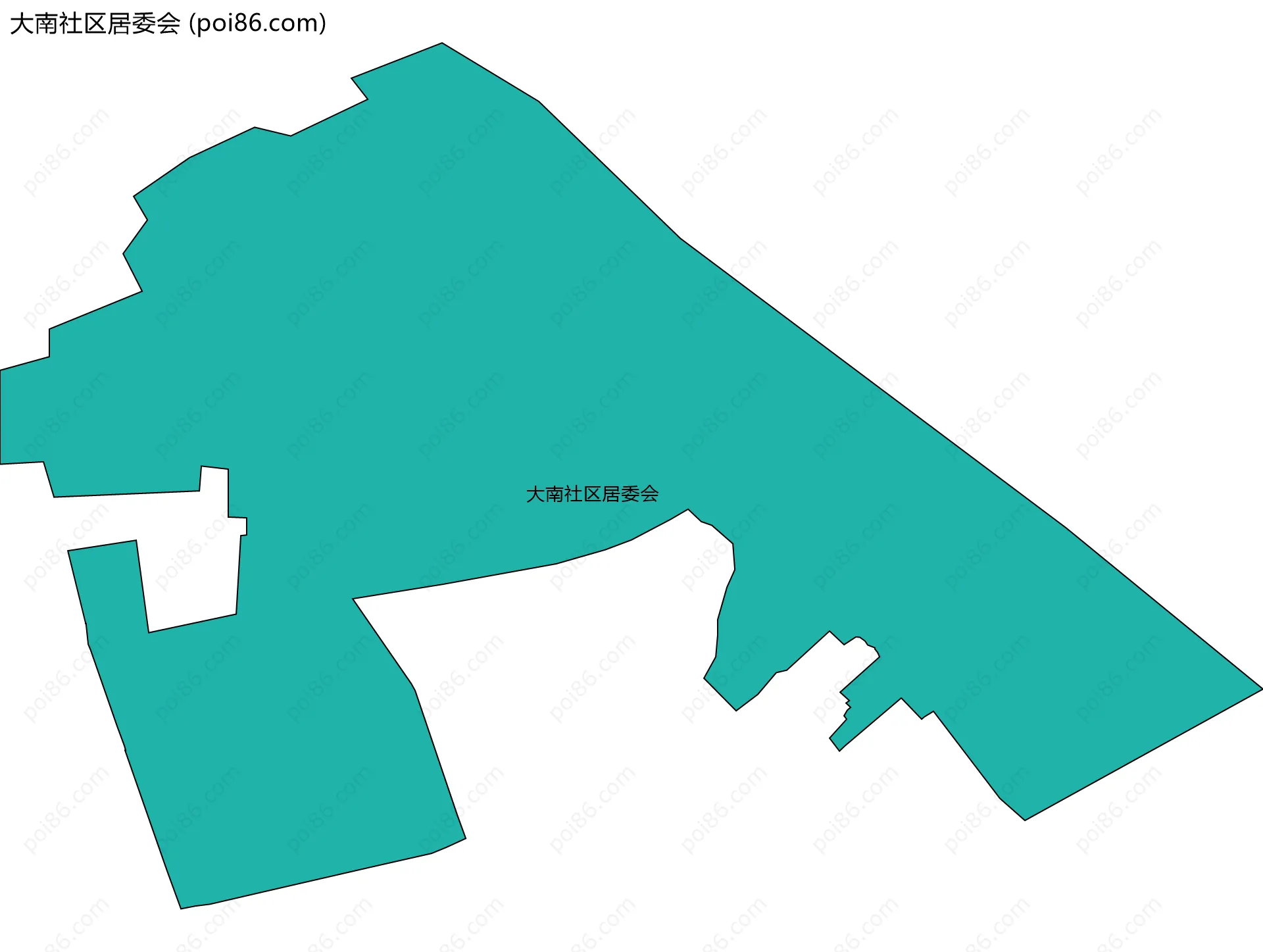 大南社区居委会边界地图