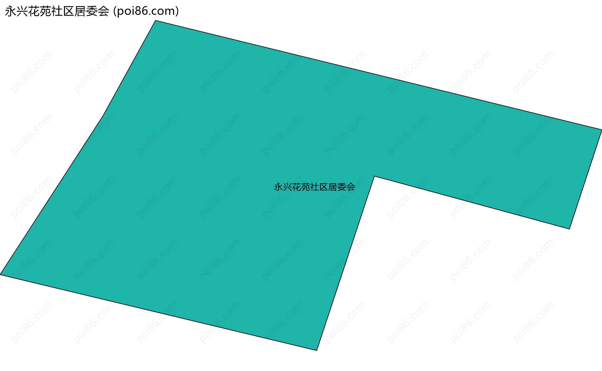 永兴花苑社区居委会边界地图