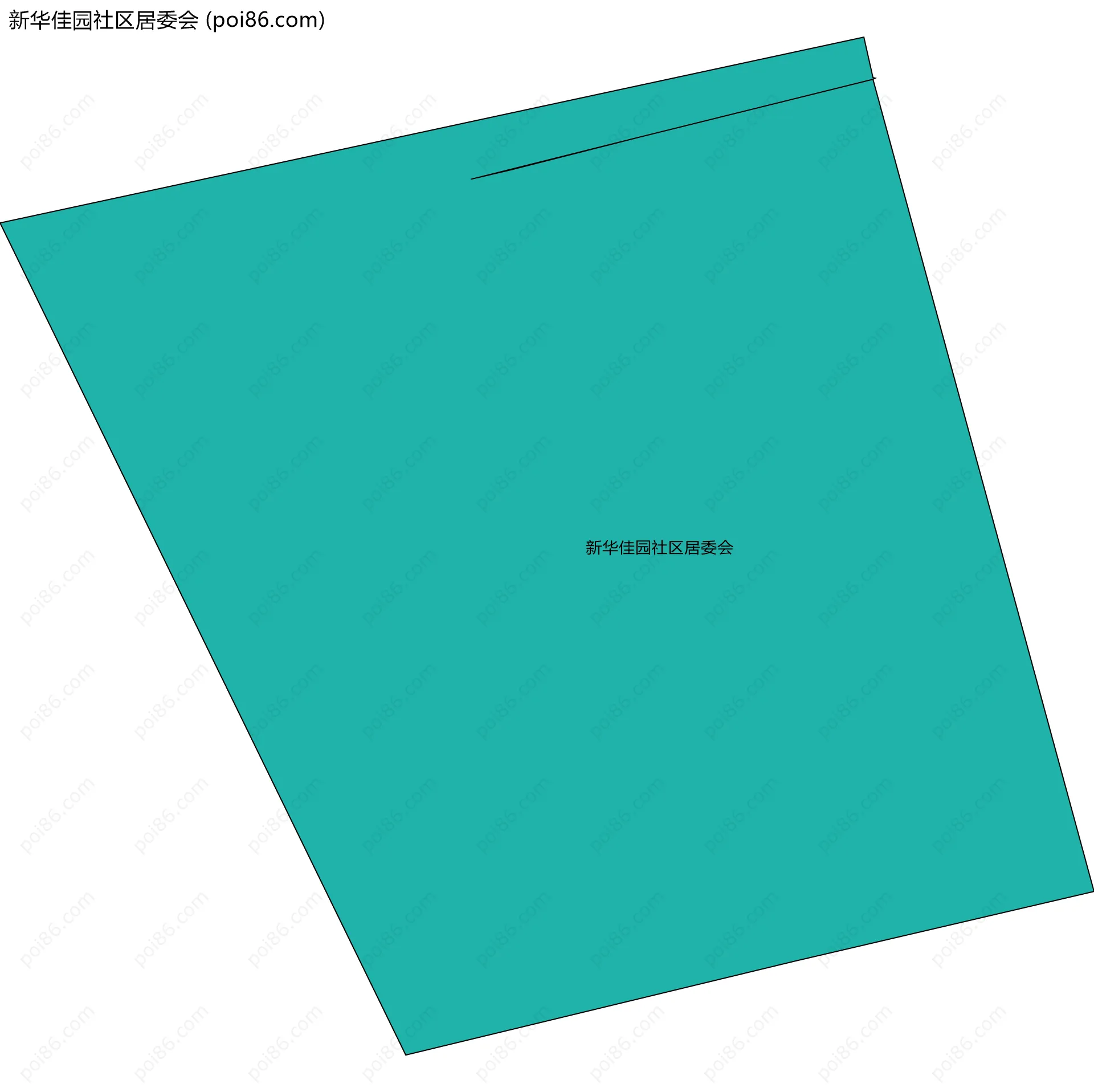 新华佳园社区居委会边界地图