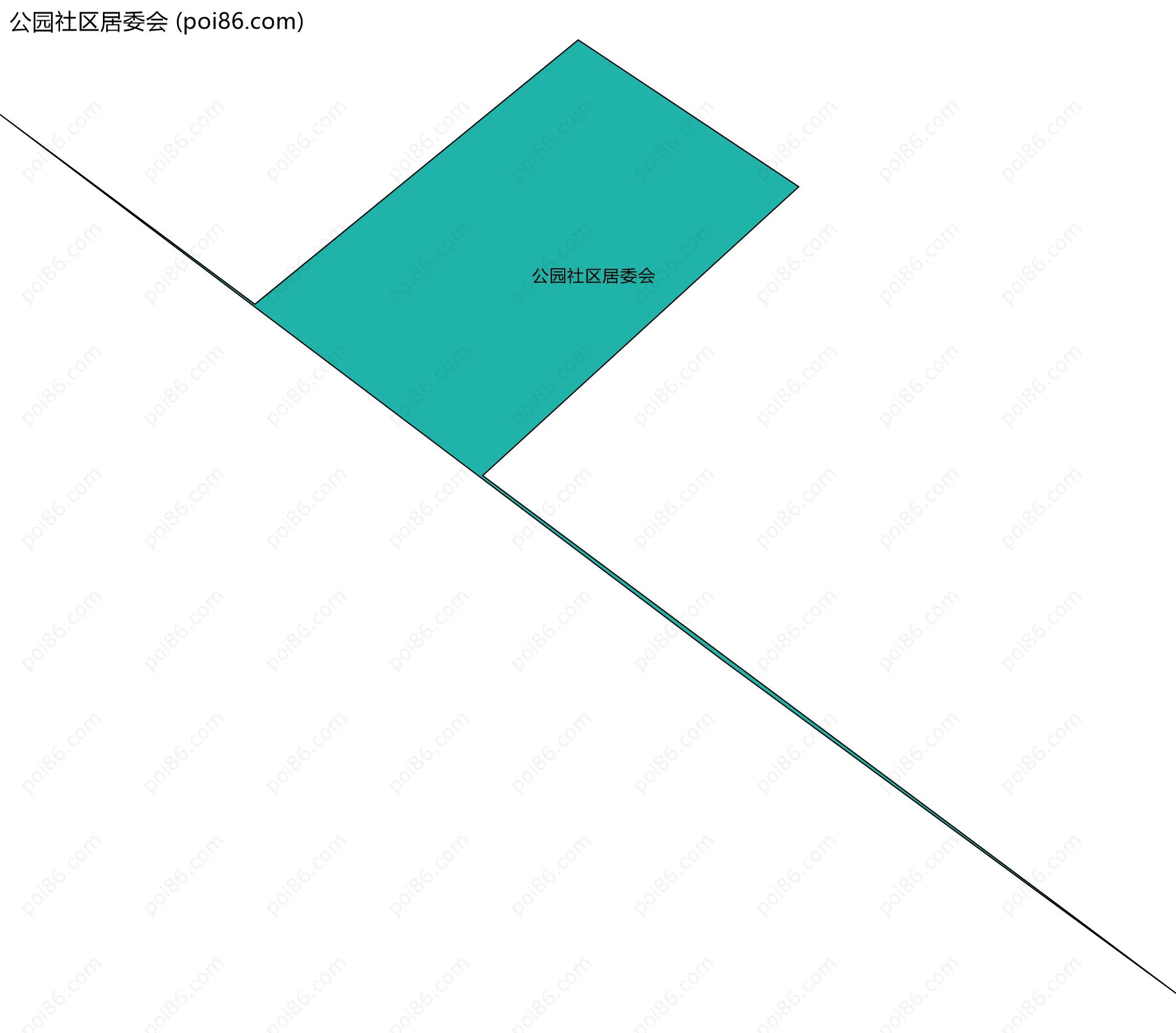 公园社区居委会边界地图