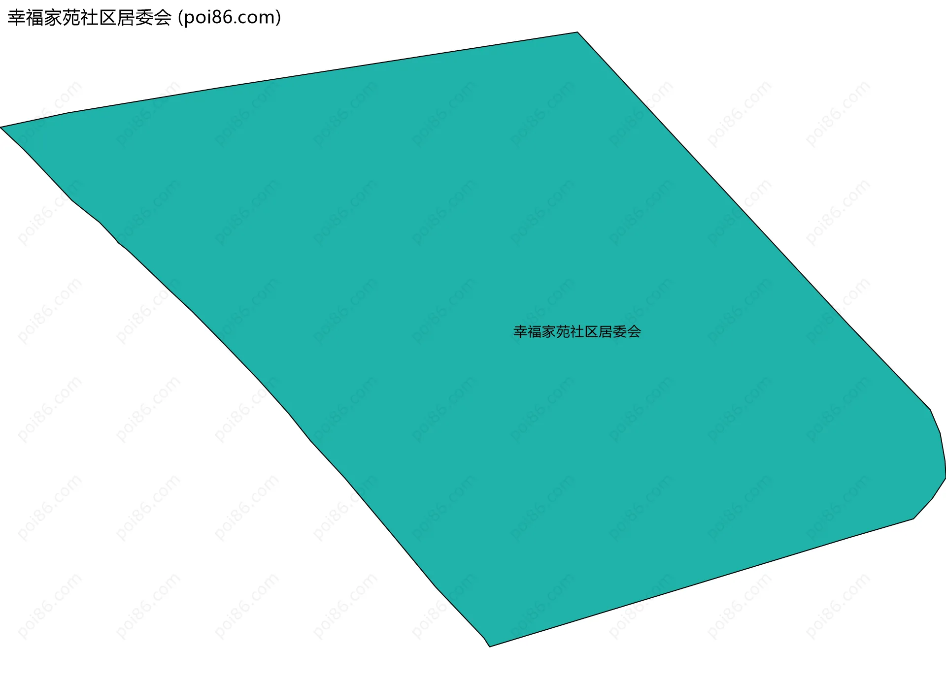 幸福家苑社区居委会边界地图