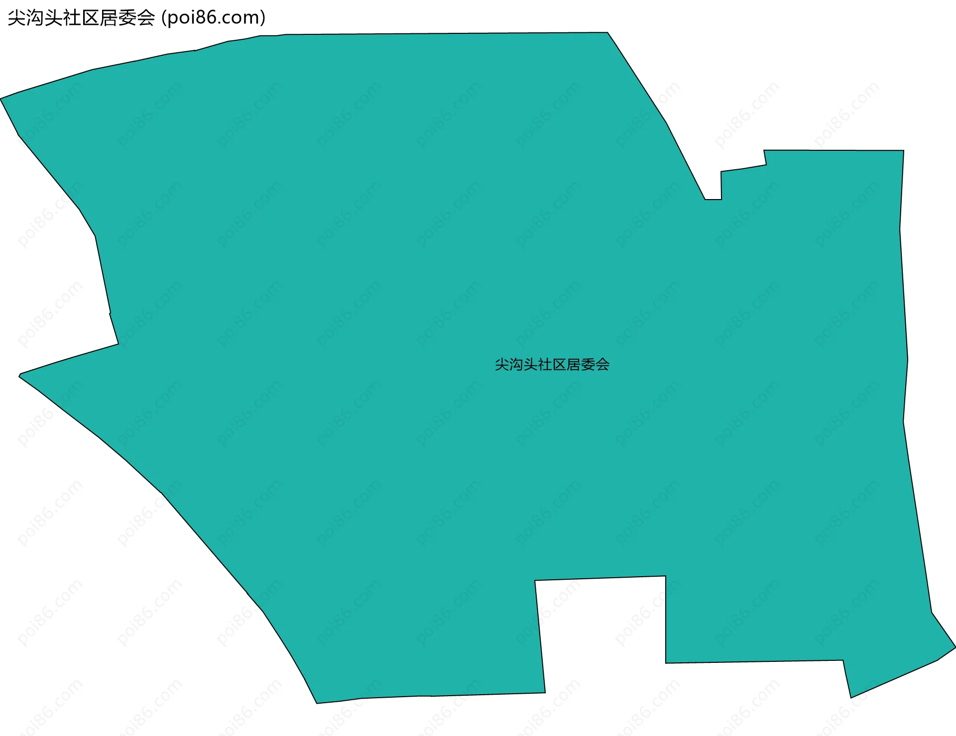 尖沟头社区居委会边界地图