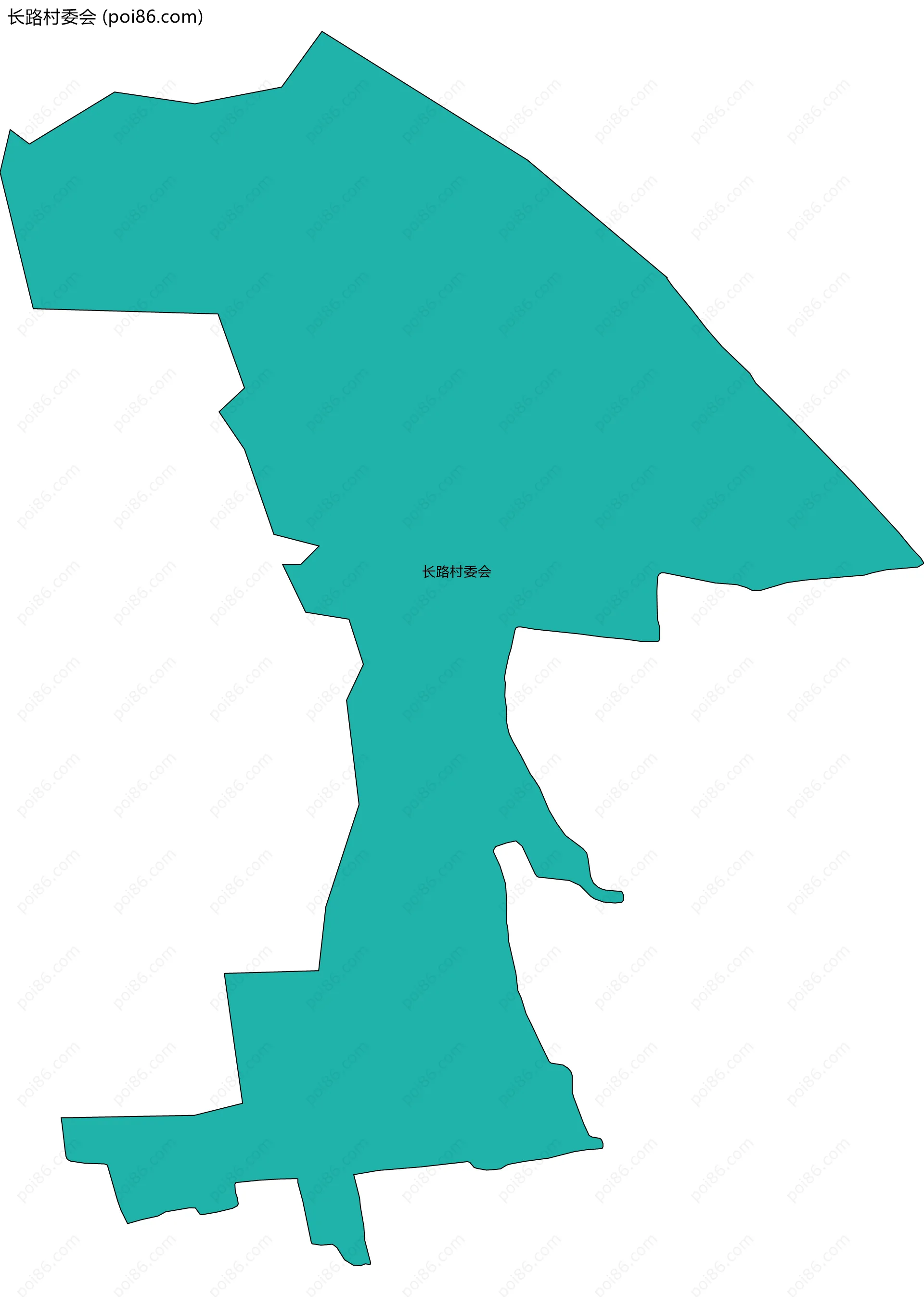 长路村委会边界地图