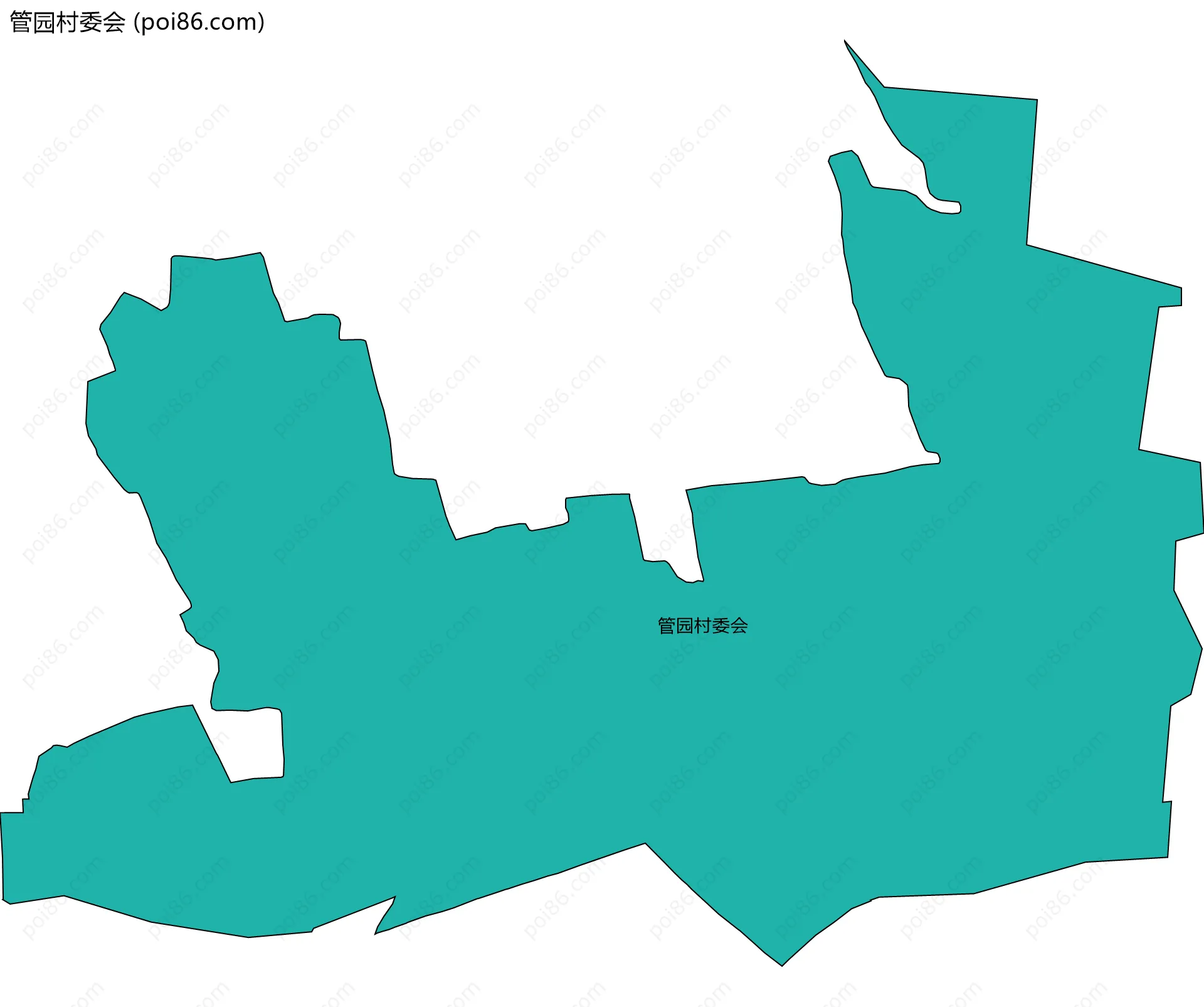 管园村委会边界地图