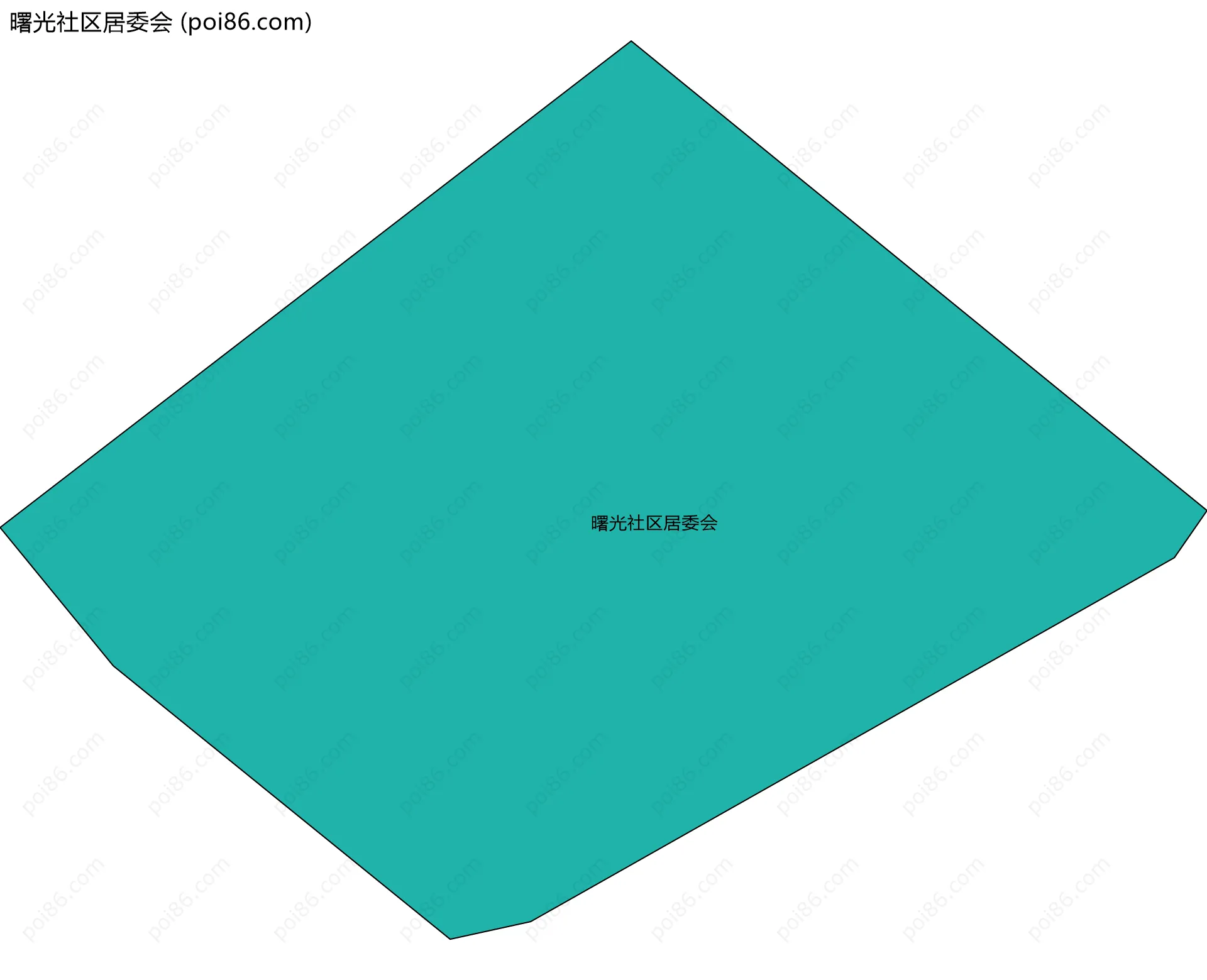 曙光社区居委会边界地图