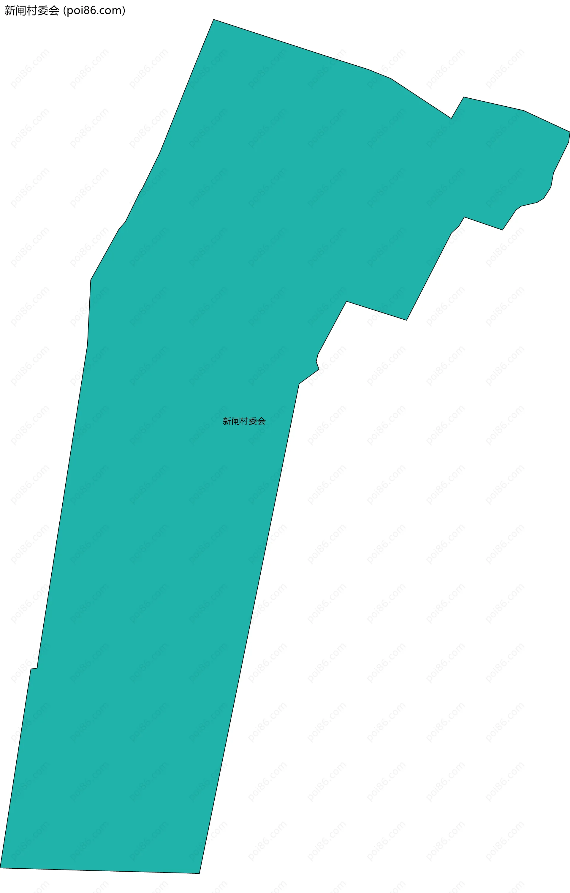 新闸村委会边界地图