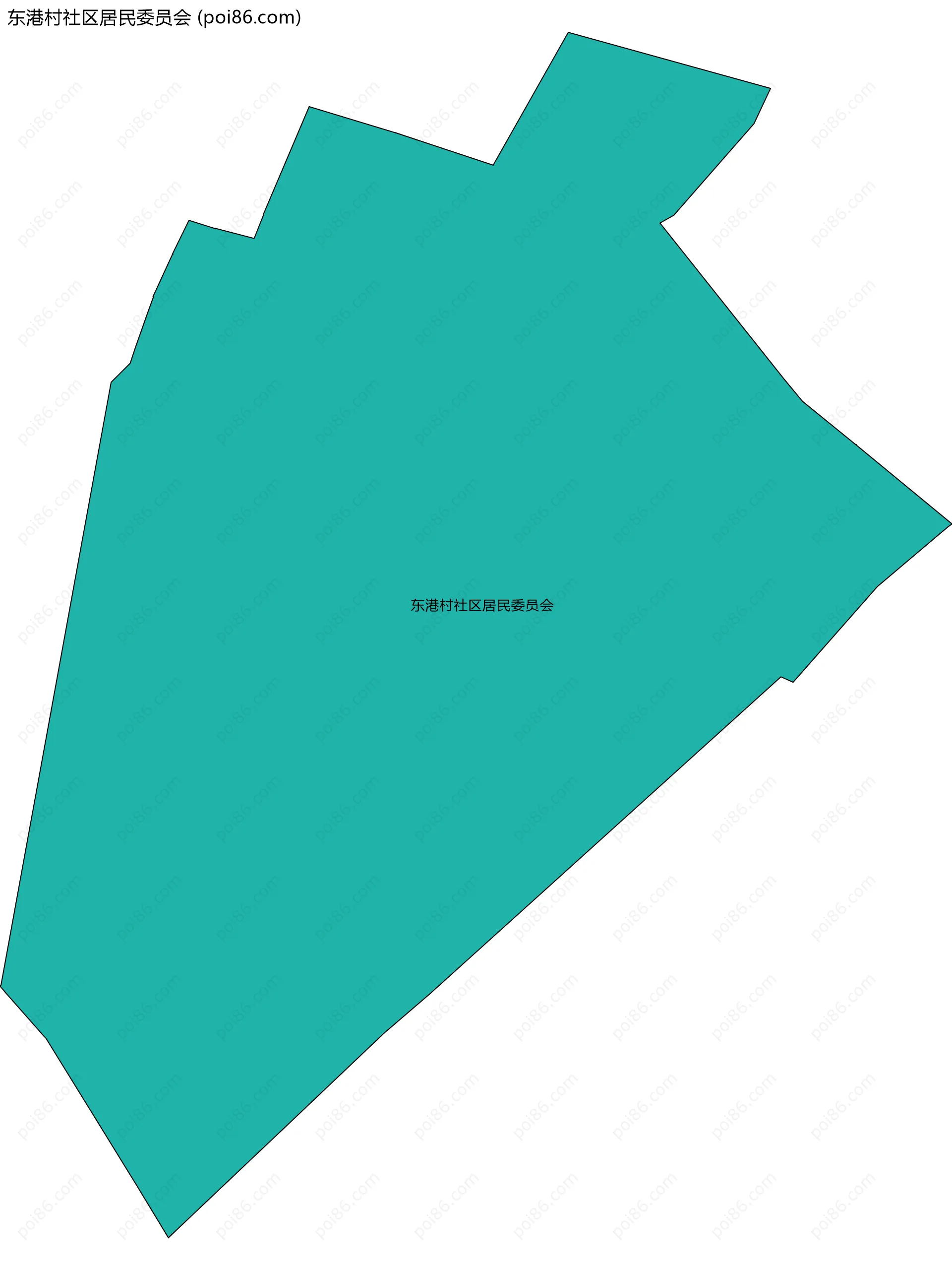 东港村社区居民委员会边界地图