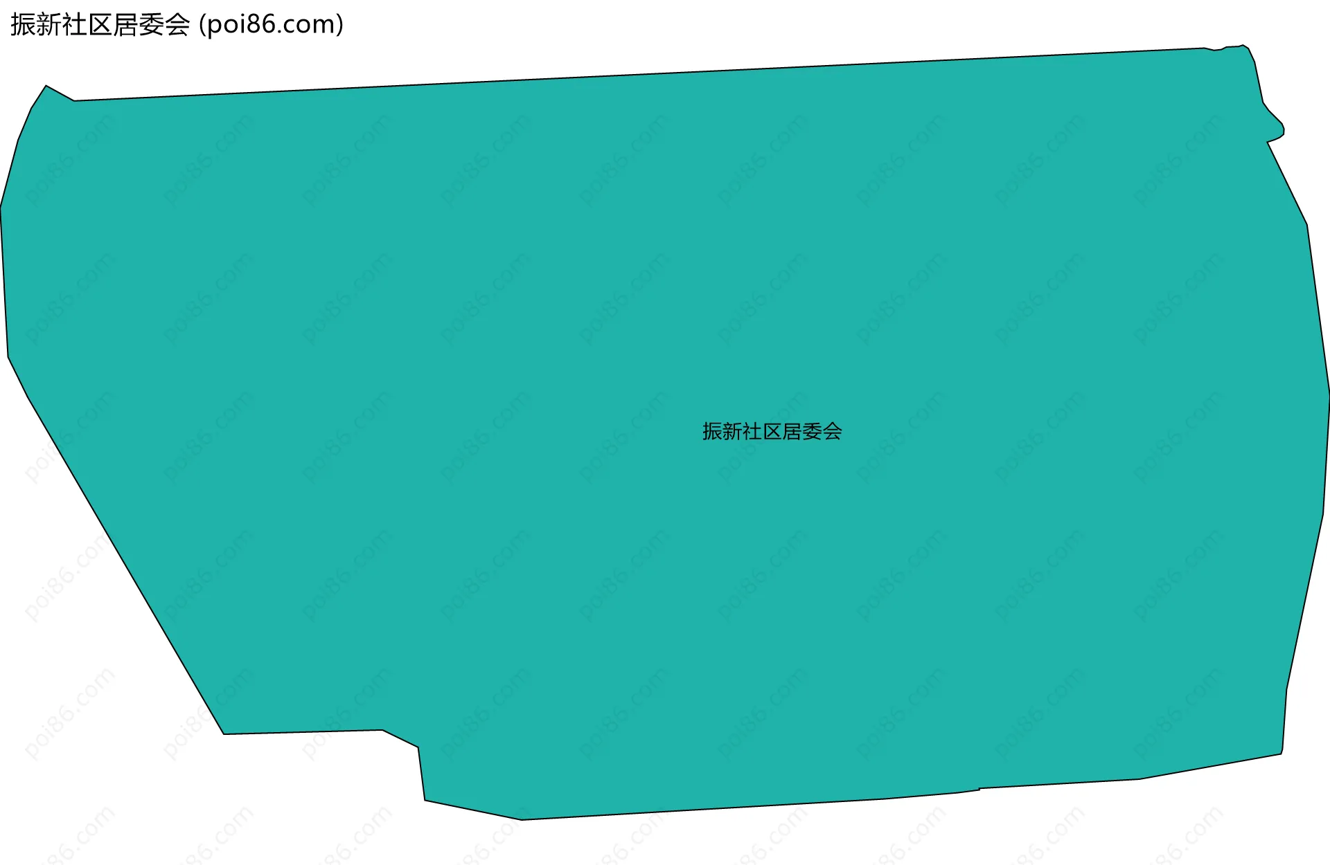 振新社区居委会边界地图