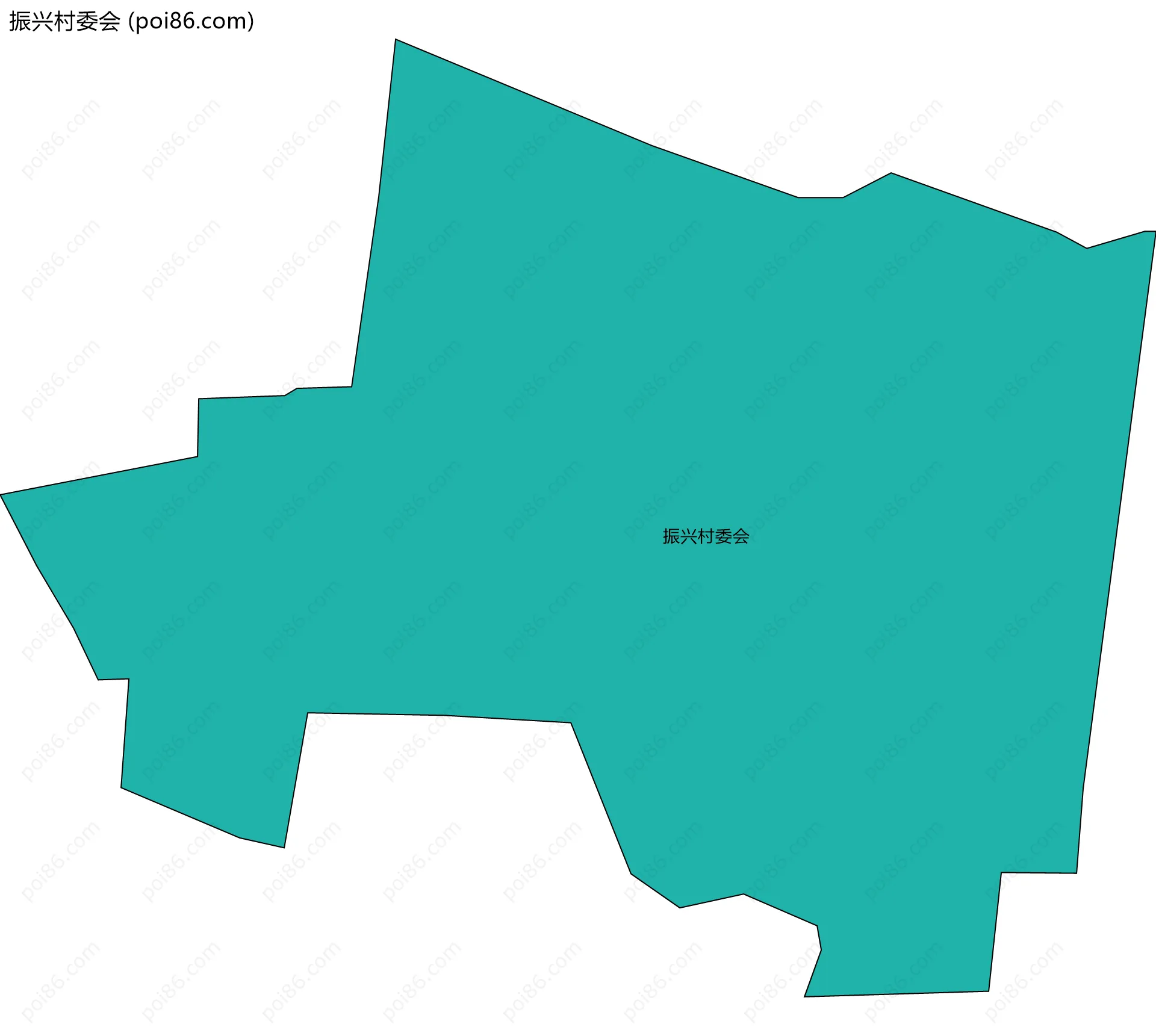 振兴村委会边界地图