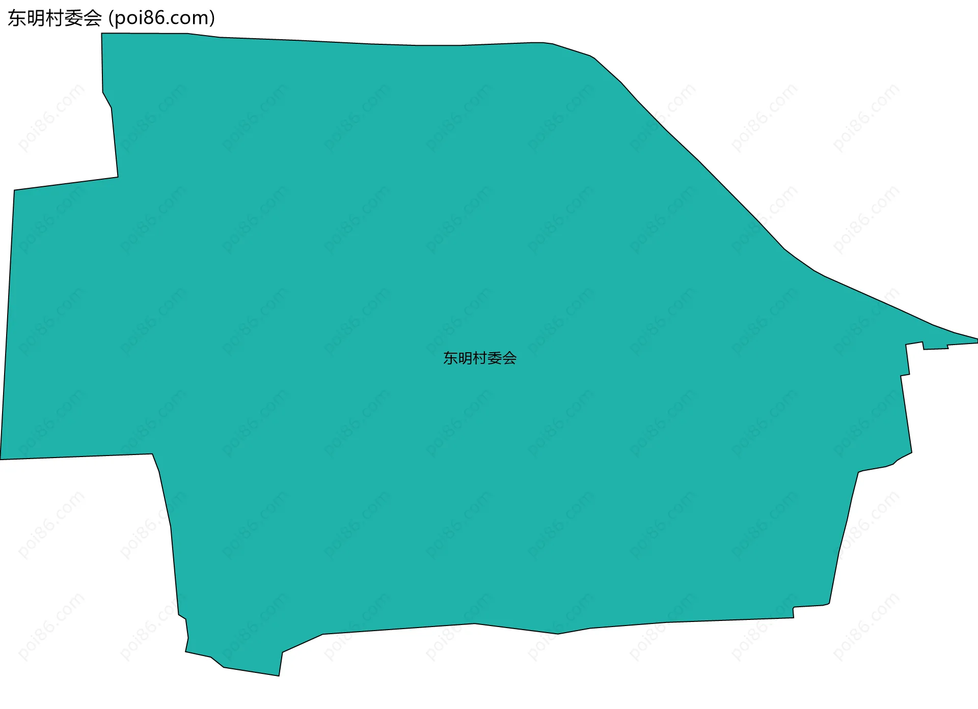 东明村委会边界地图