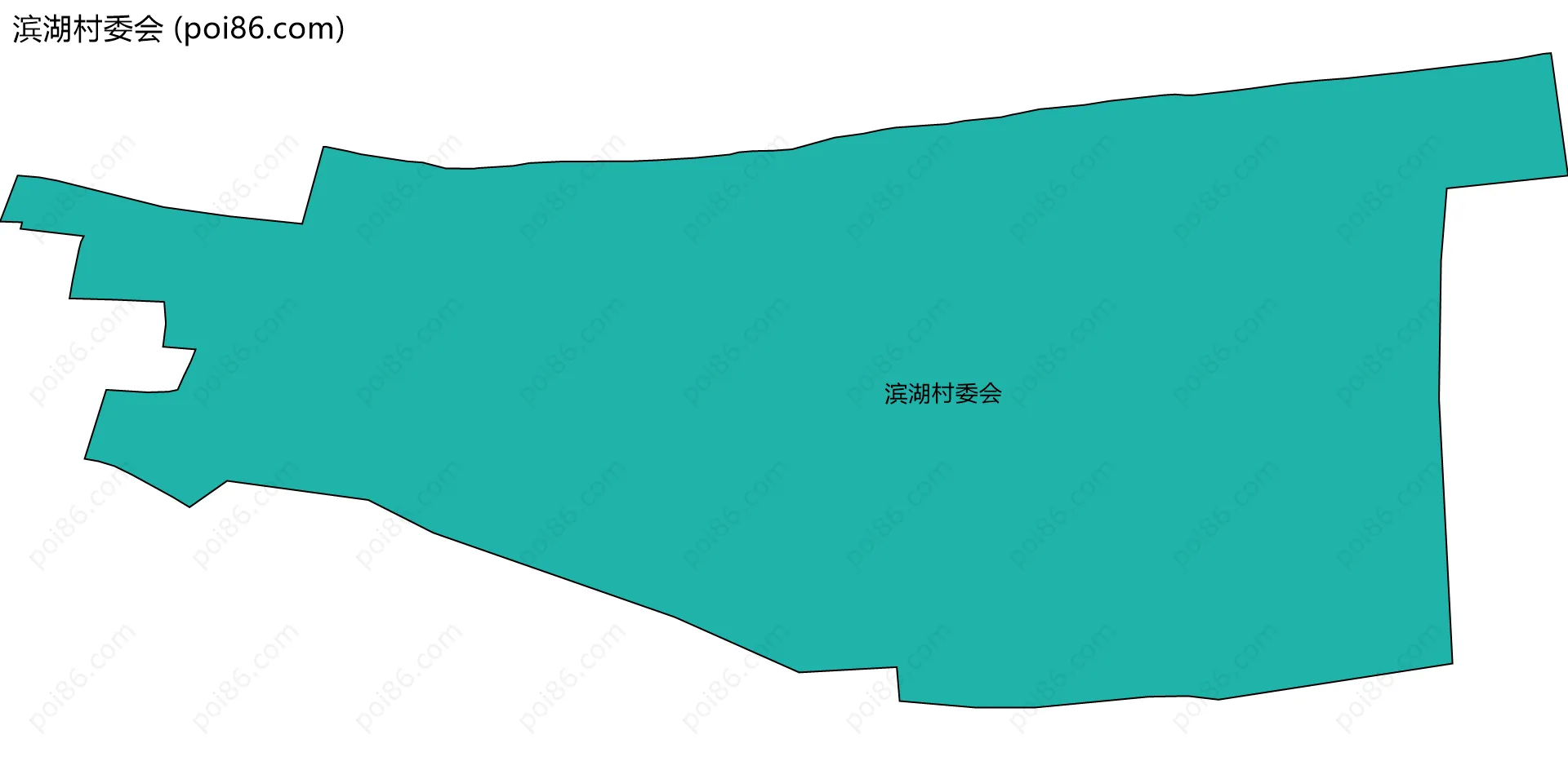 滨湖村委会边界地图