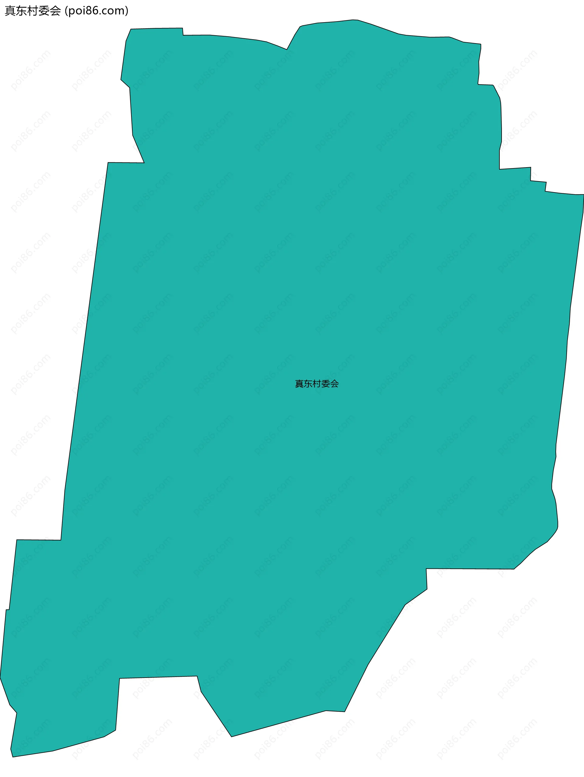 真东村委会边界地图