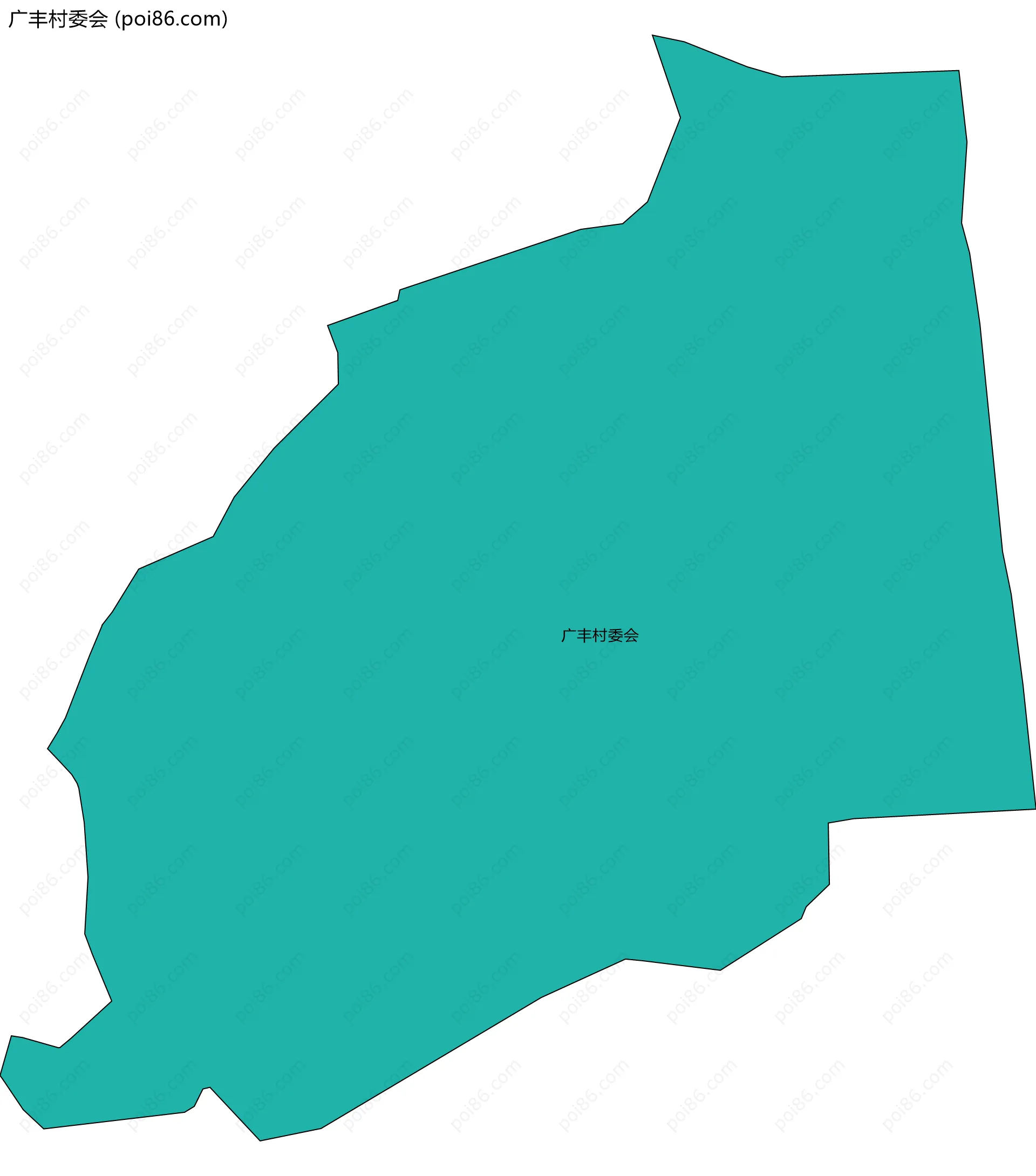 广丰村委会边界地图
