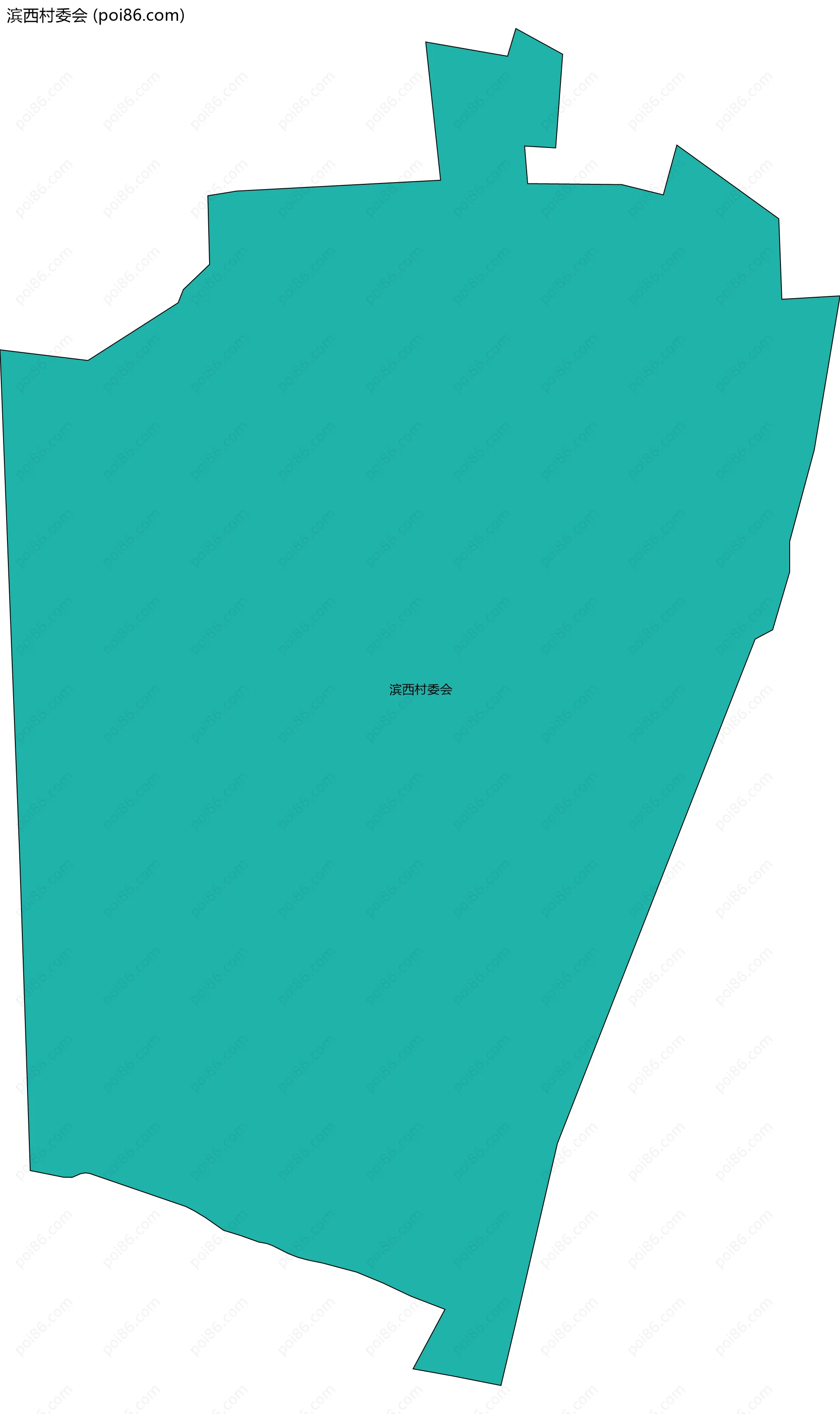 滨西村委会边界地图