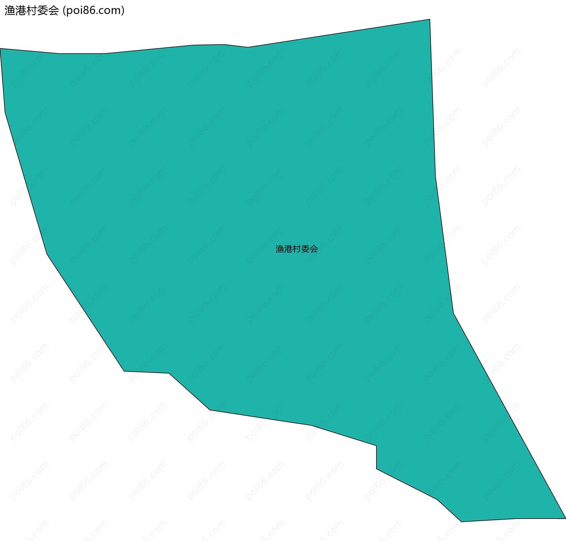 渔港村委会边界地图