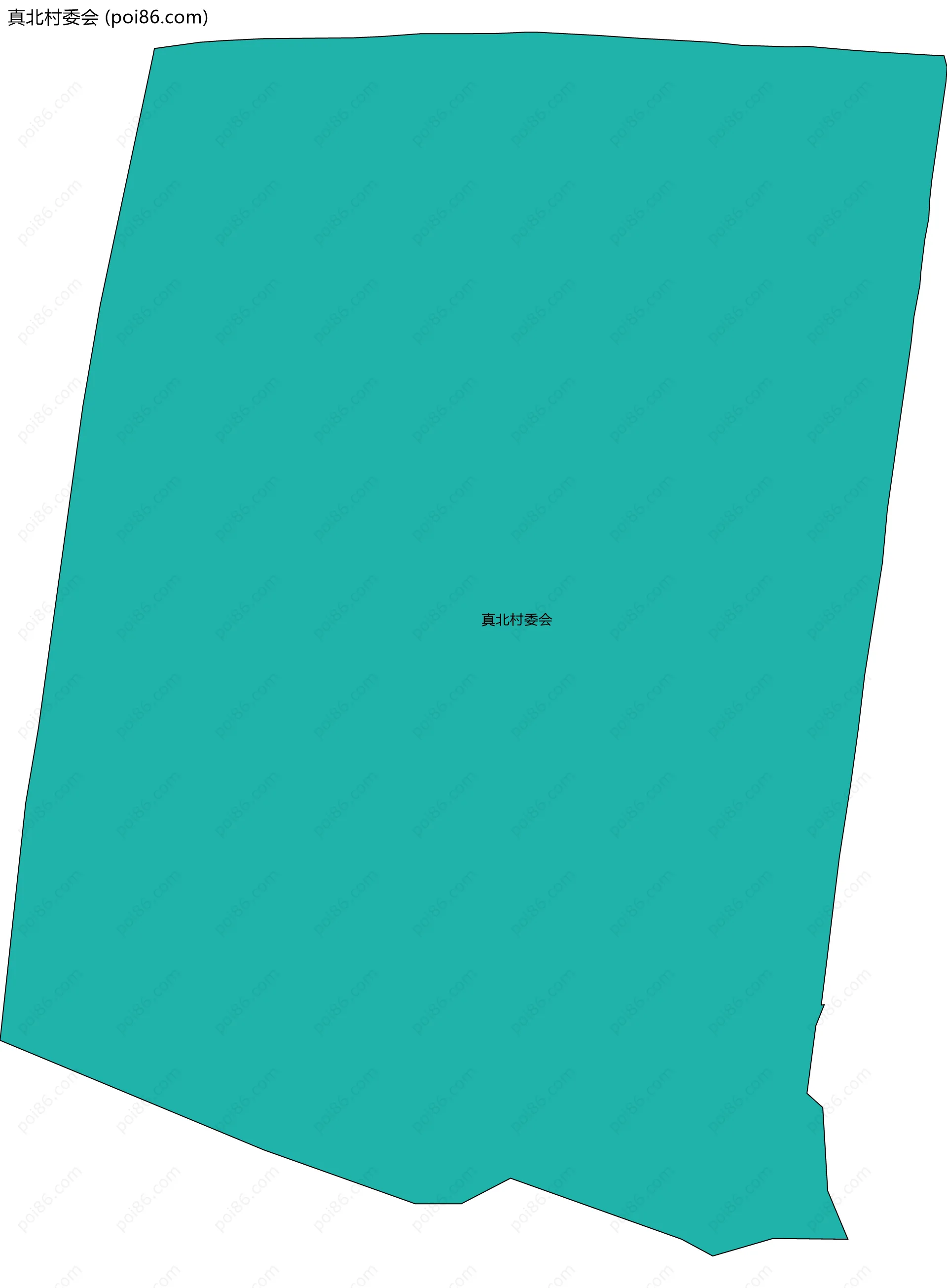 真北村委会边界地图