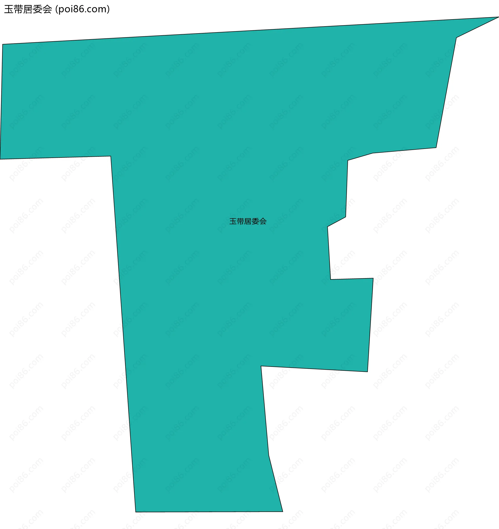 玉带居委会边界地图