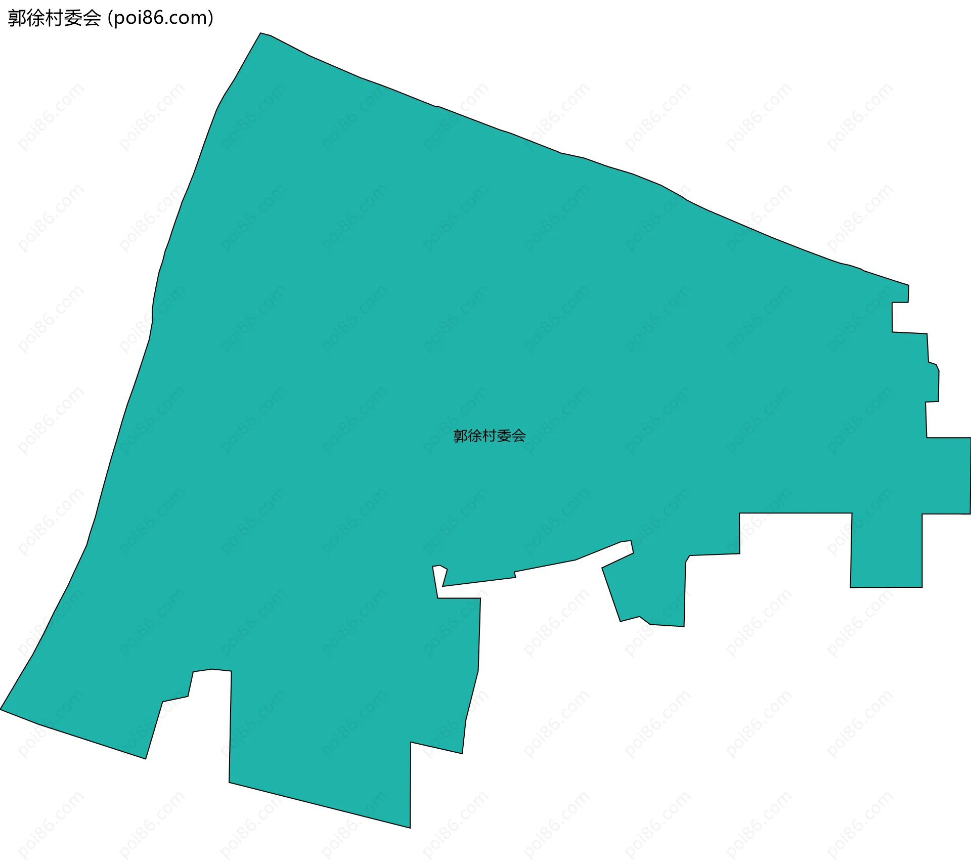 郭徐村委会边界地图