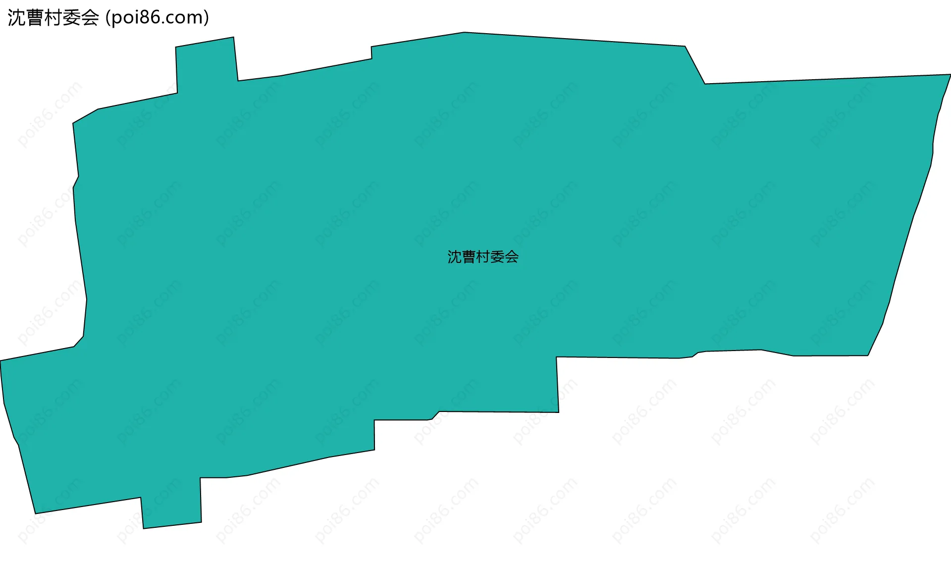 沈曹村委会边界地图