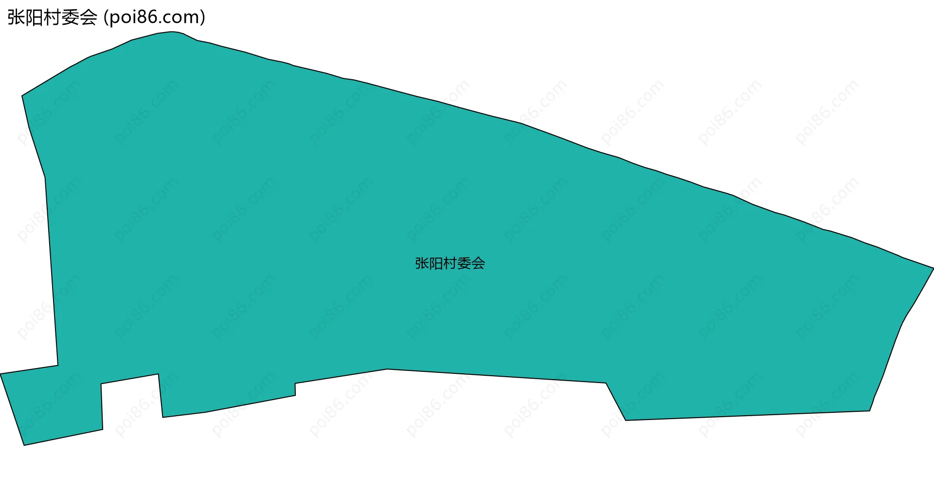张阳村委会边界地图