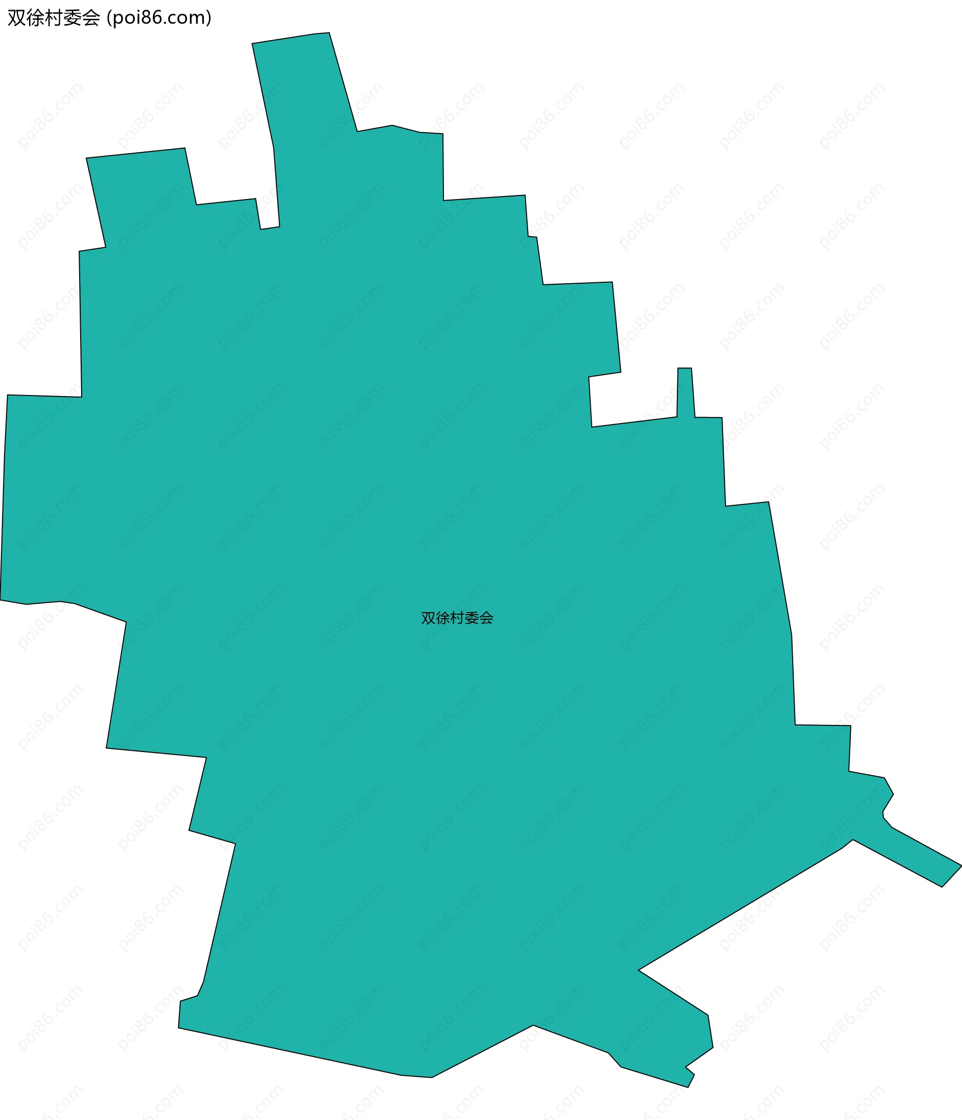 双徐村委会边界地图