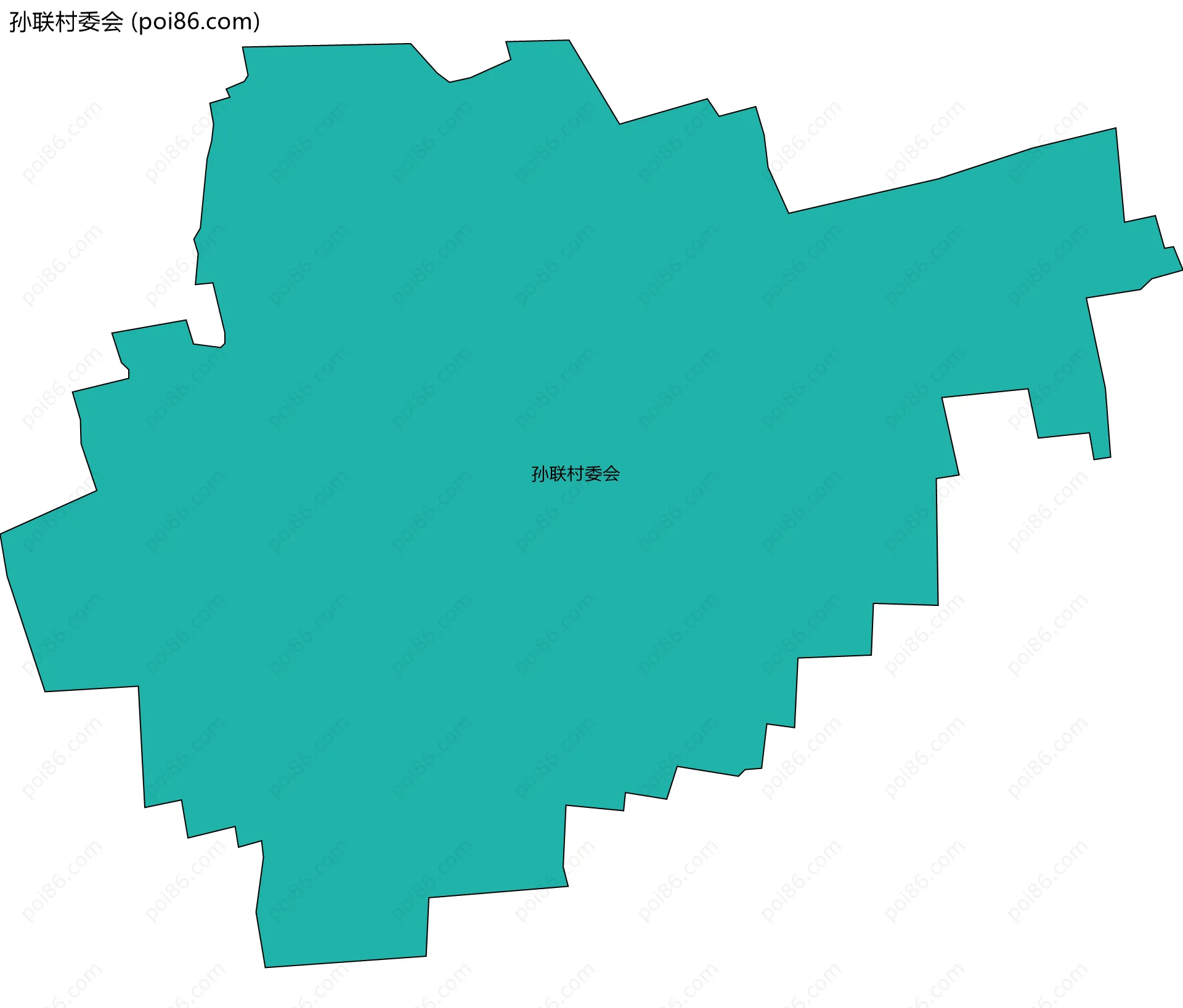 孙联村委会边界地图
