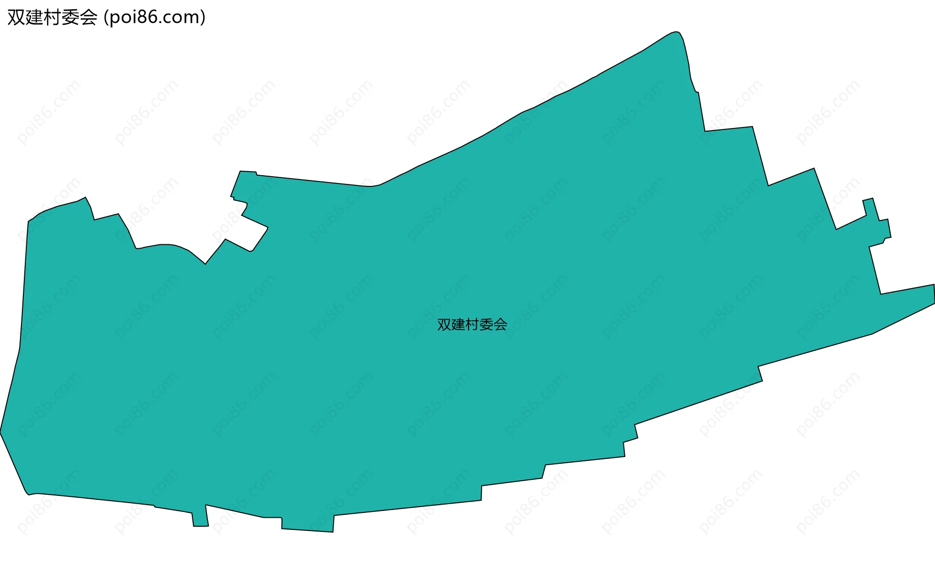 双建村委会边界地图