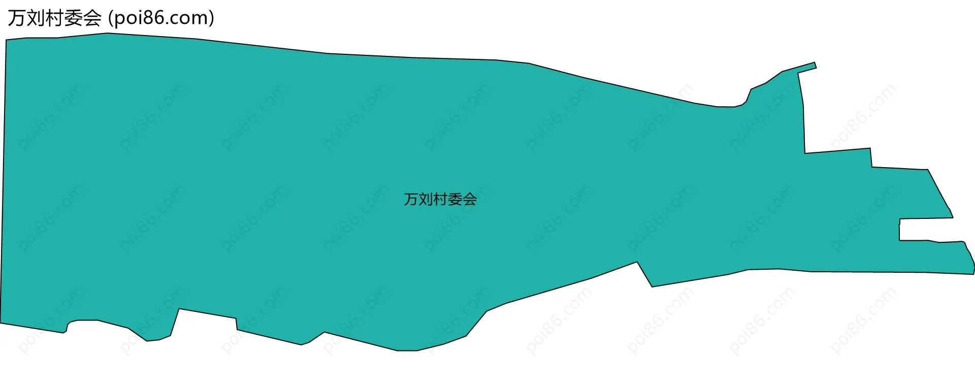 万刘村委会边界地图