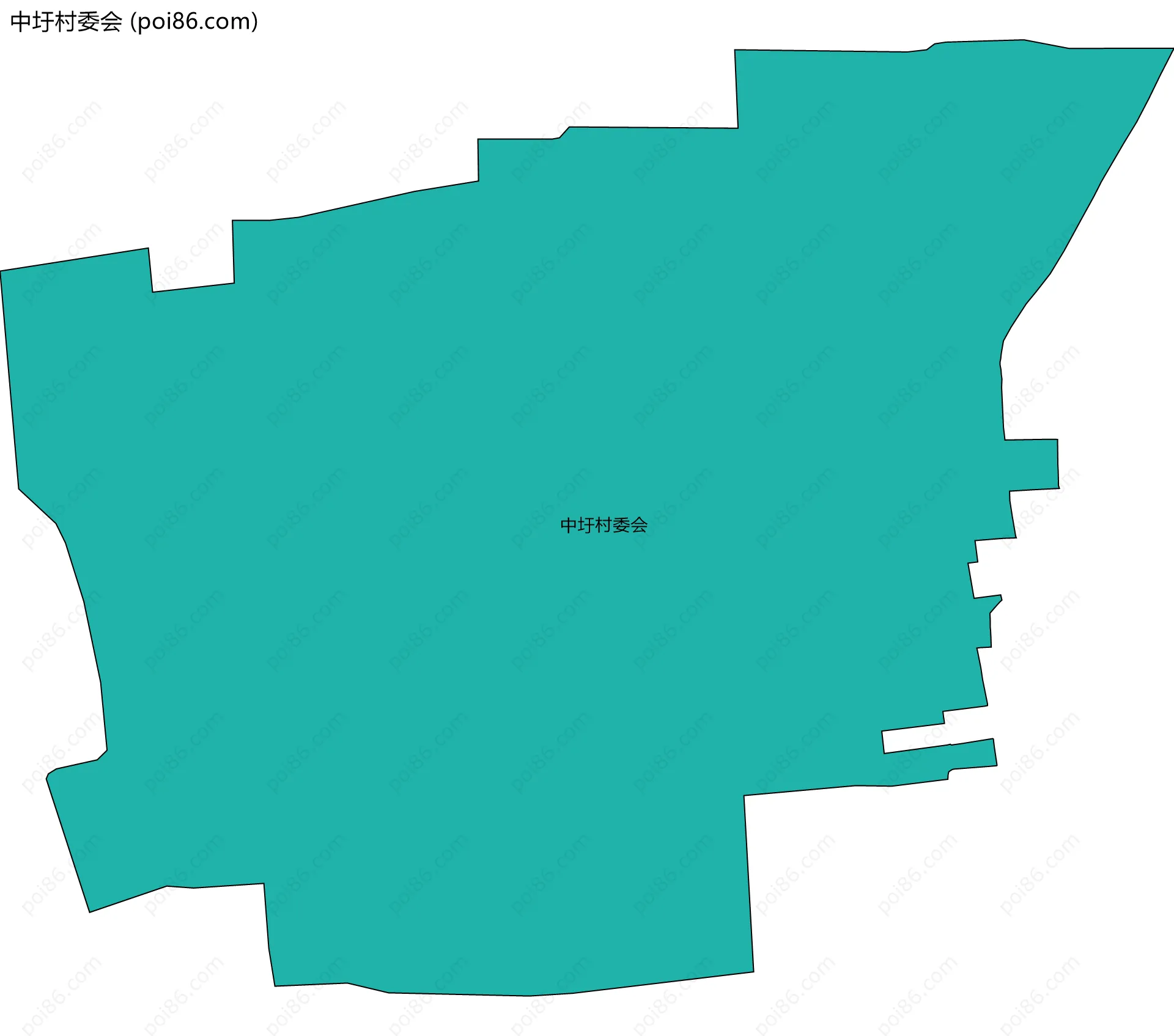 中圩村委会边界地图