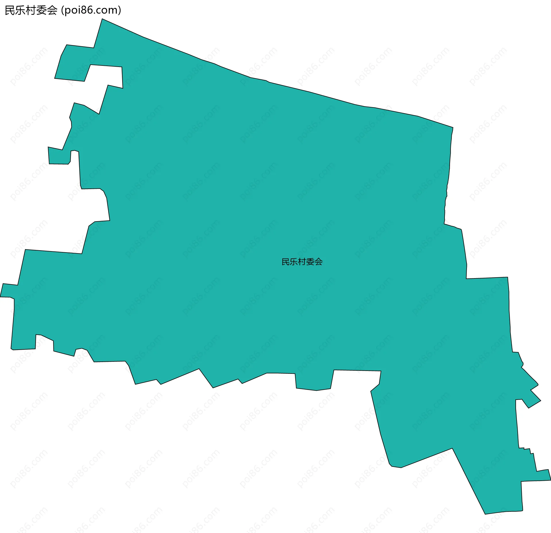 民乐村委会边界地图