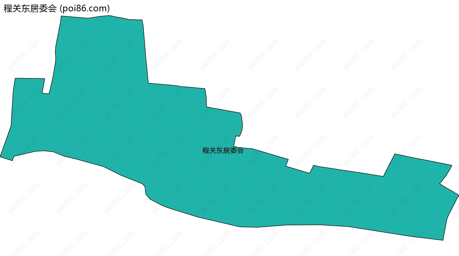程关东居委会边界地图