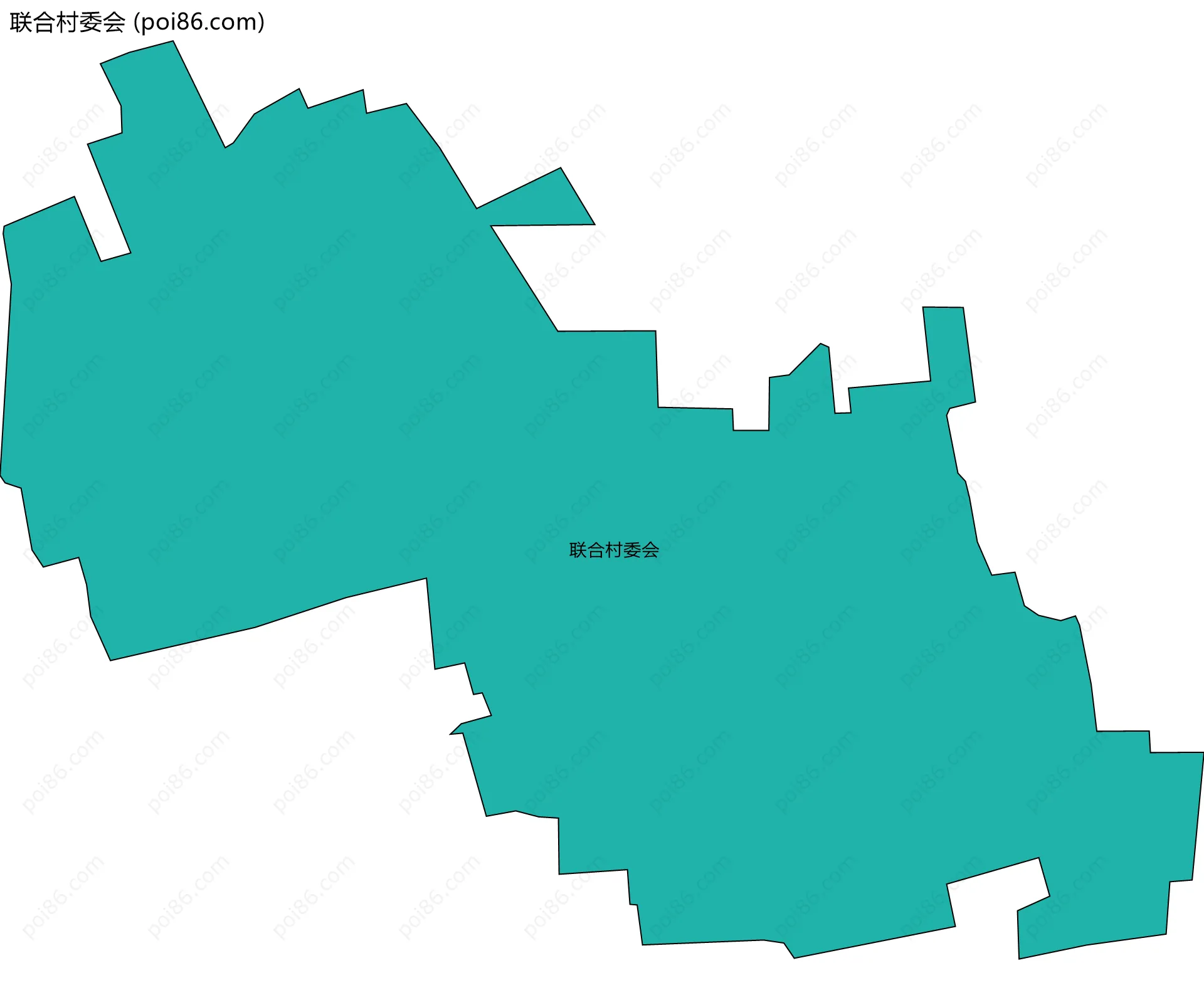 联合村委会边界地图