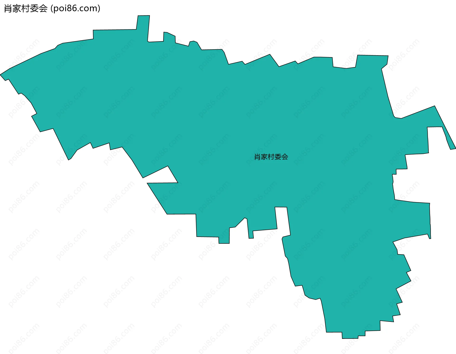 肖家村委会边界地图