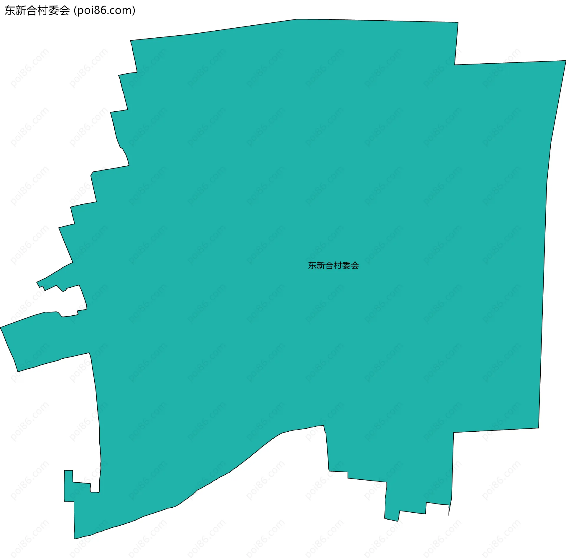东新合村委会边界地图