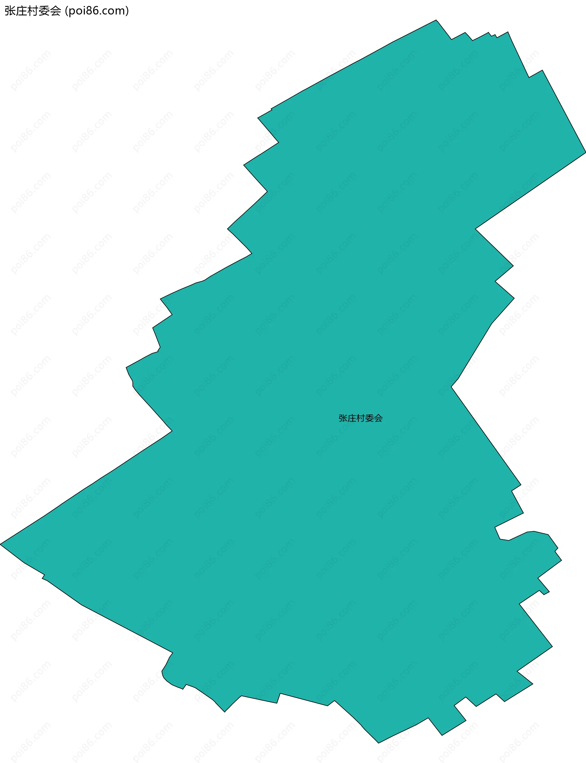 张庄村委会边界地图