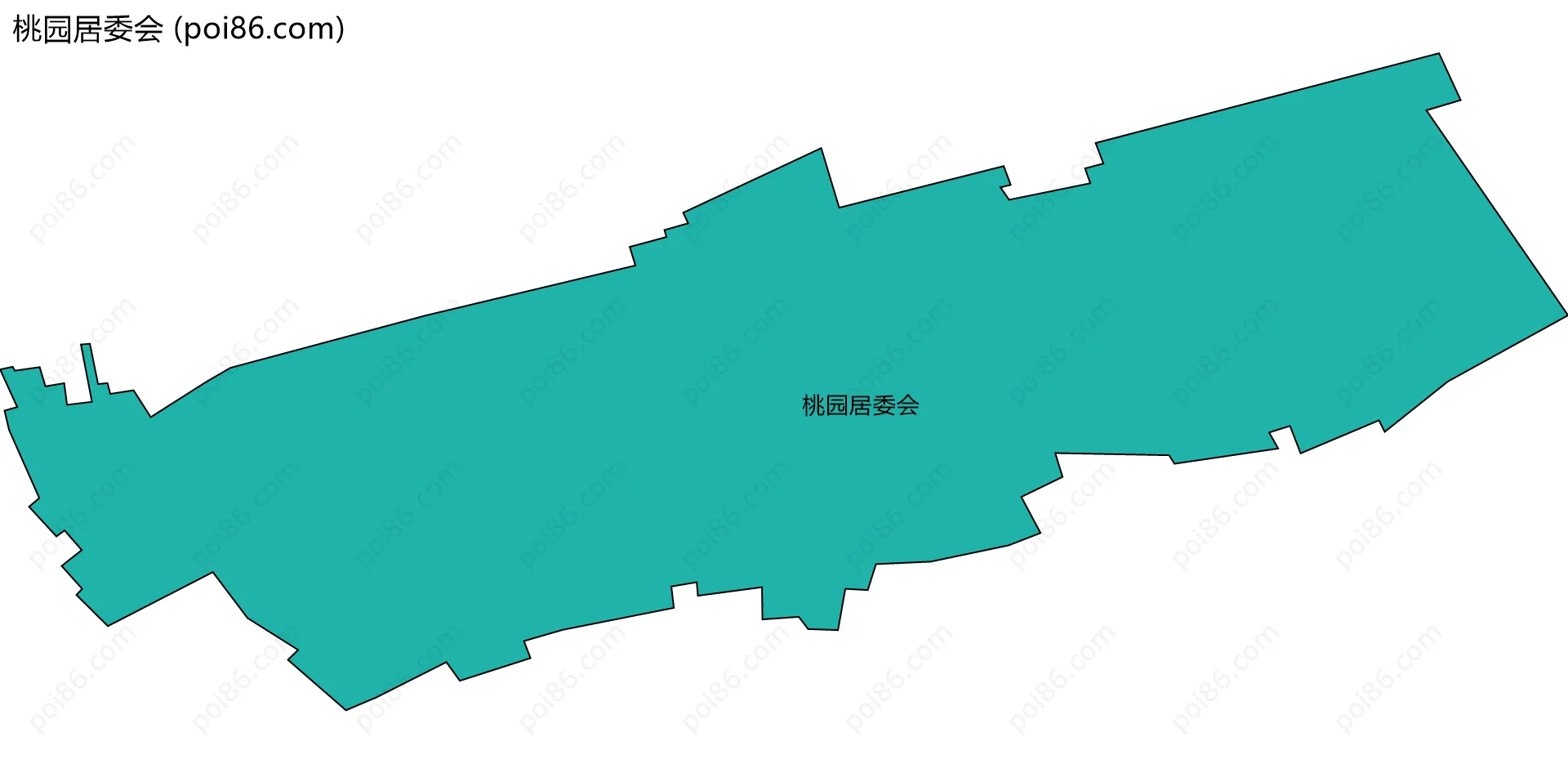 桃园居委会边界地图