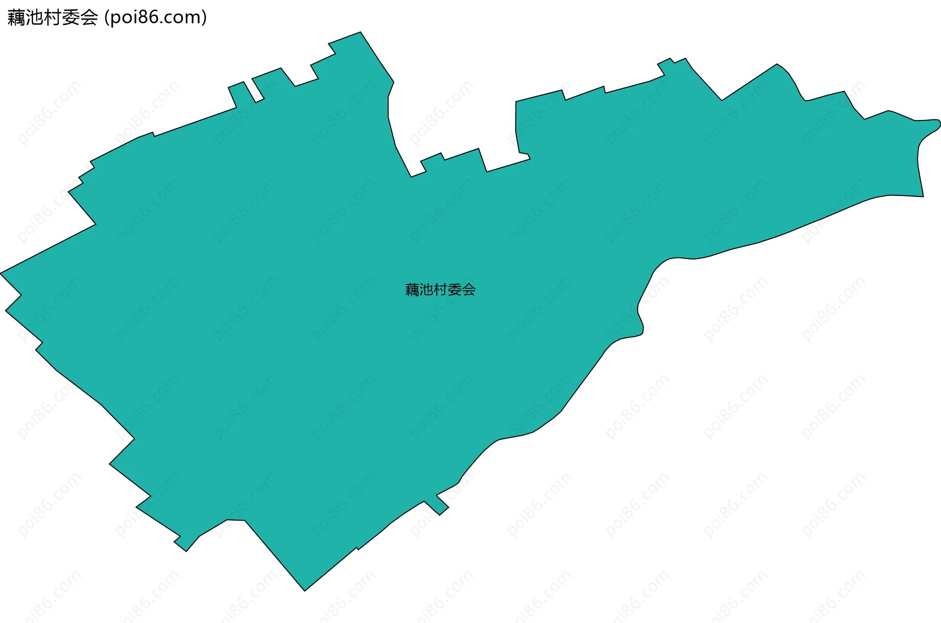 藕池村委会边界地图