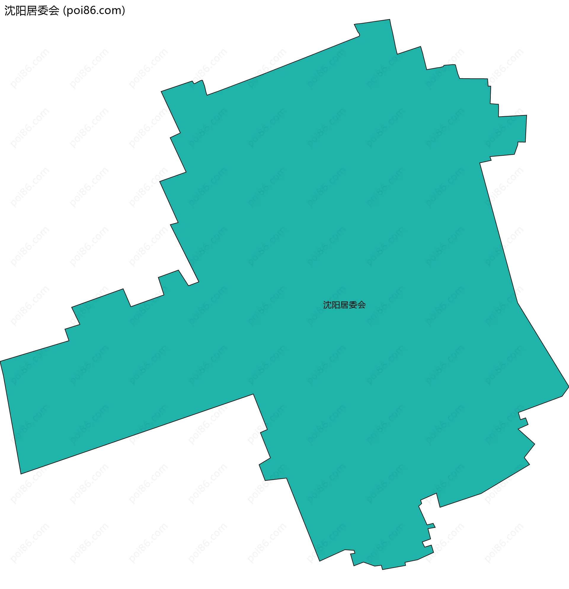 沈阳居委会边界地图