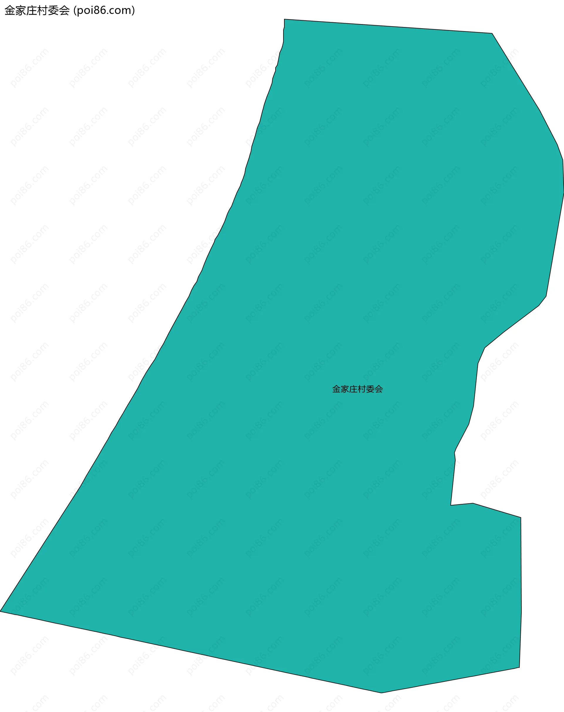 金家庄村委会边界地图