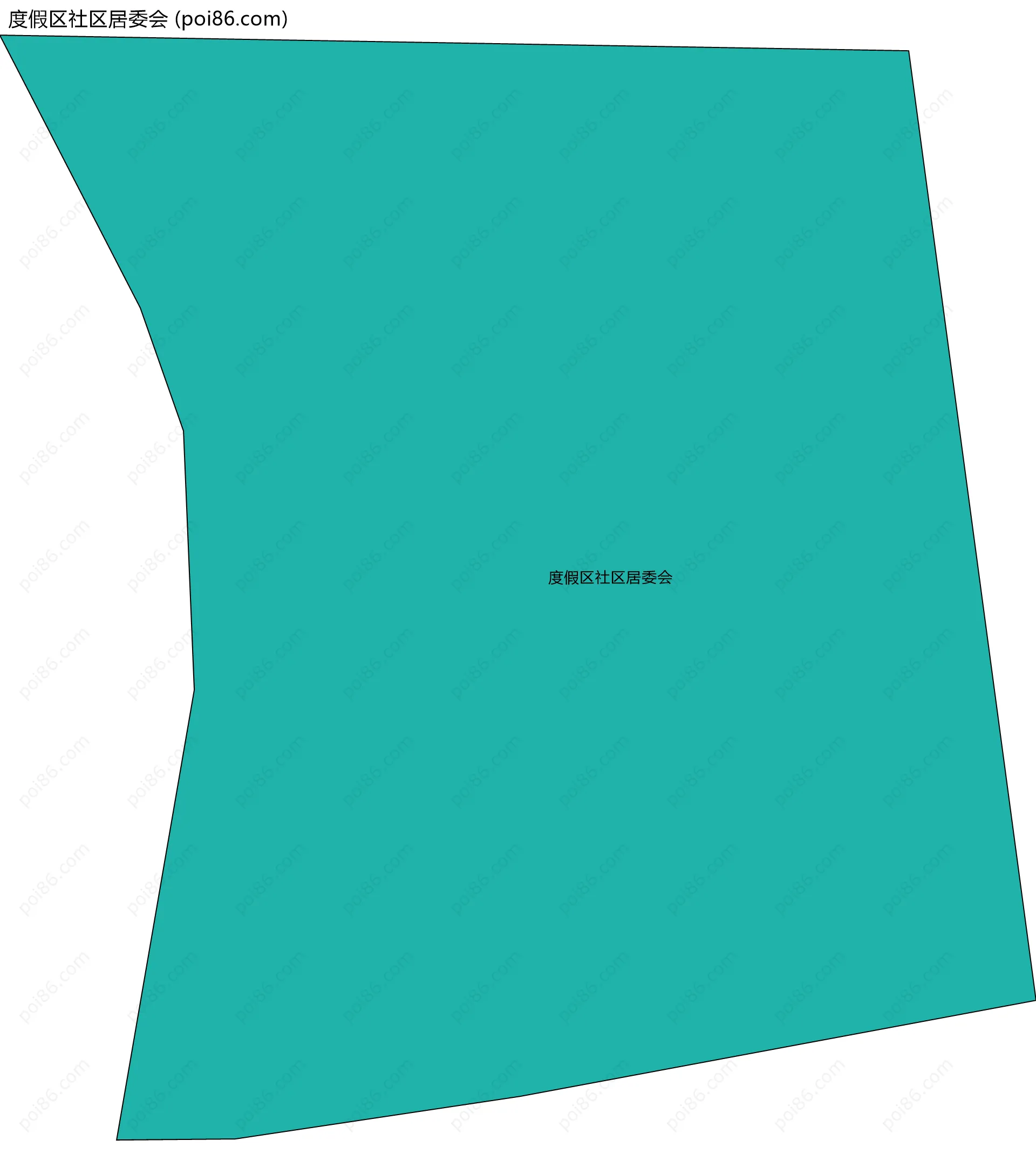 度假区社区居委会边界地图