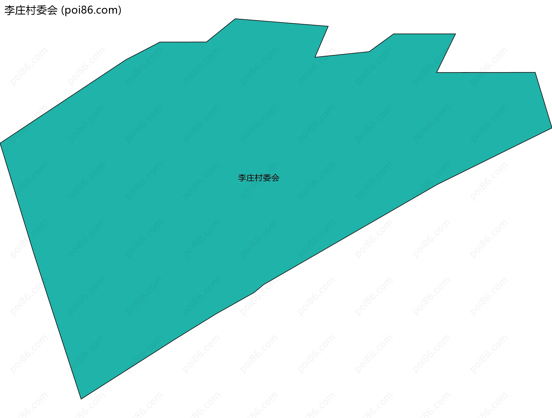 李庄村委会边界地图