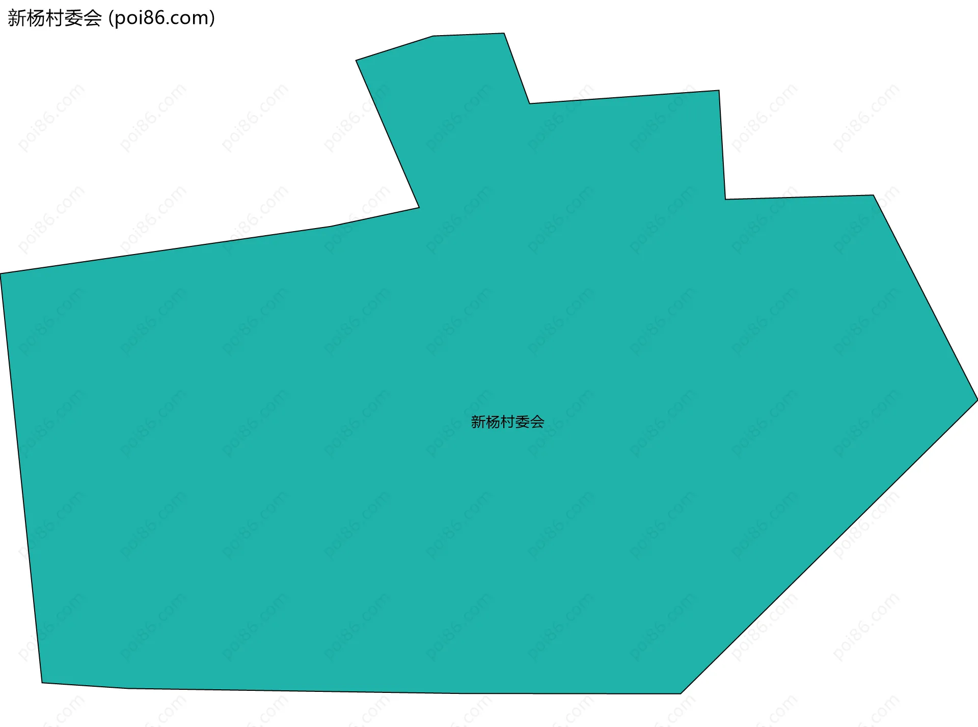 新杨村委会边界地图