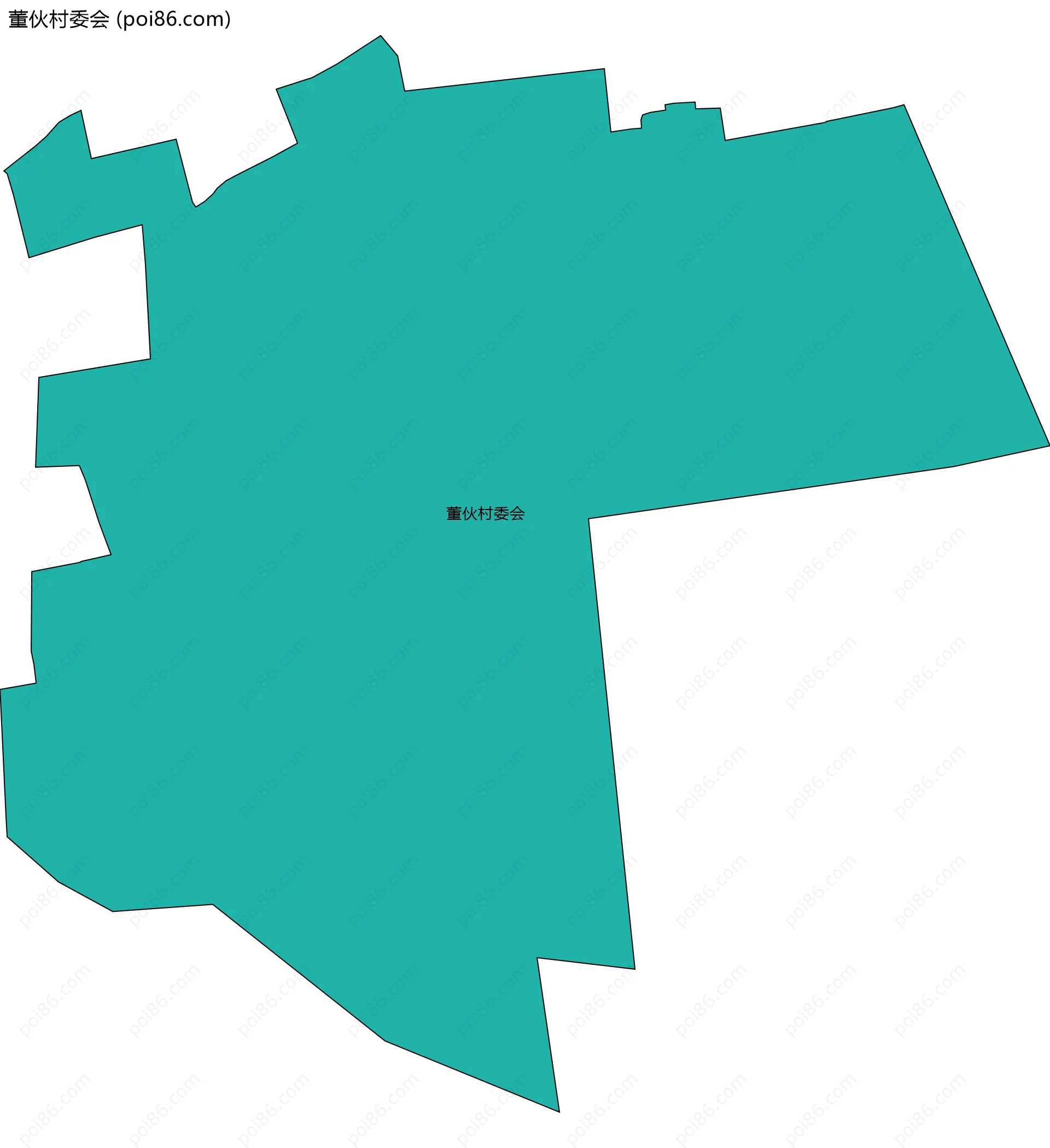董伙村委会边界地图