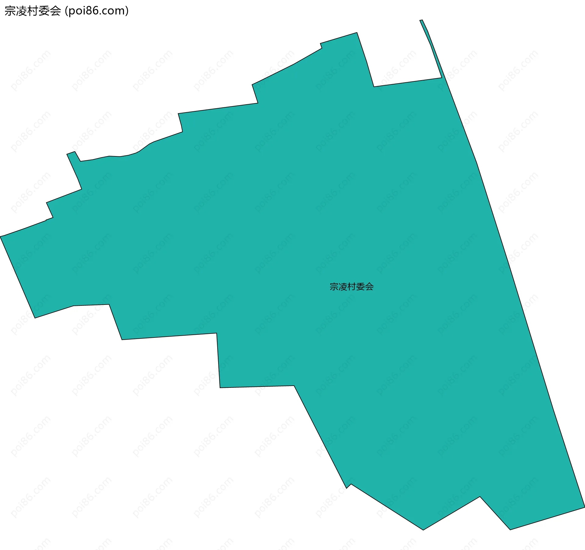 宗凌村委会边界地图