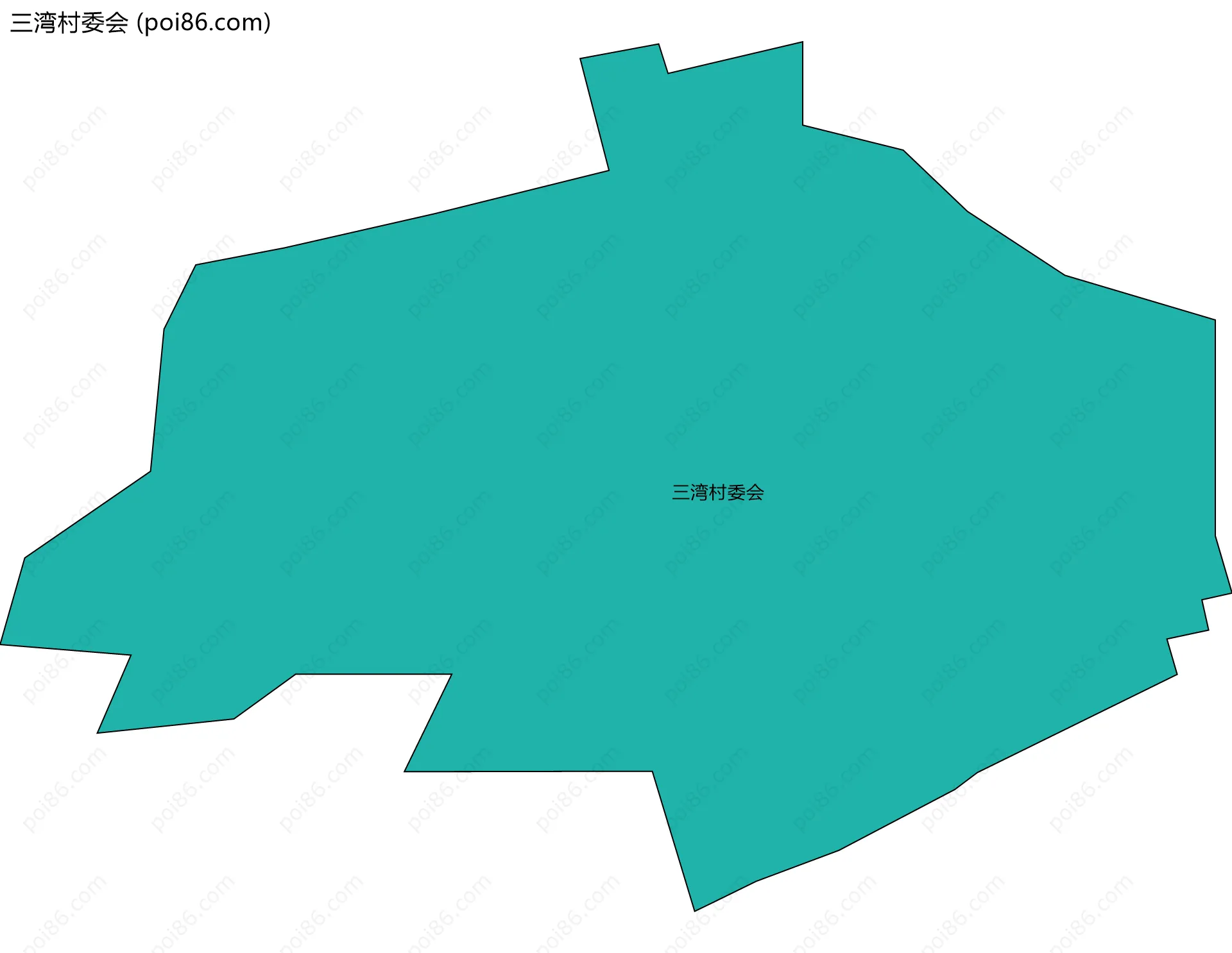 三湾村委会边界地图