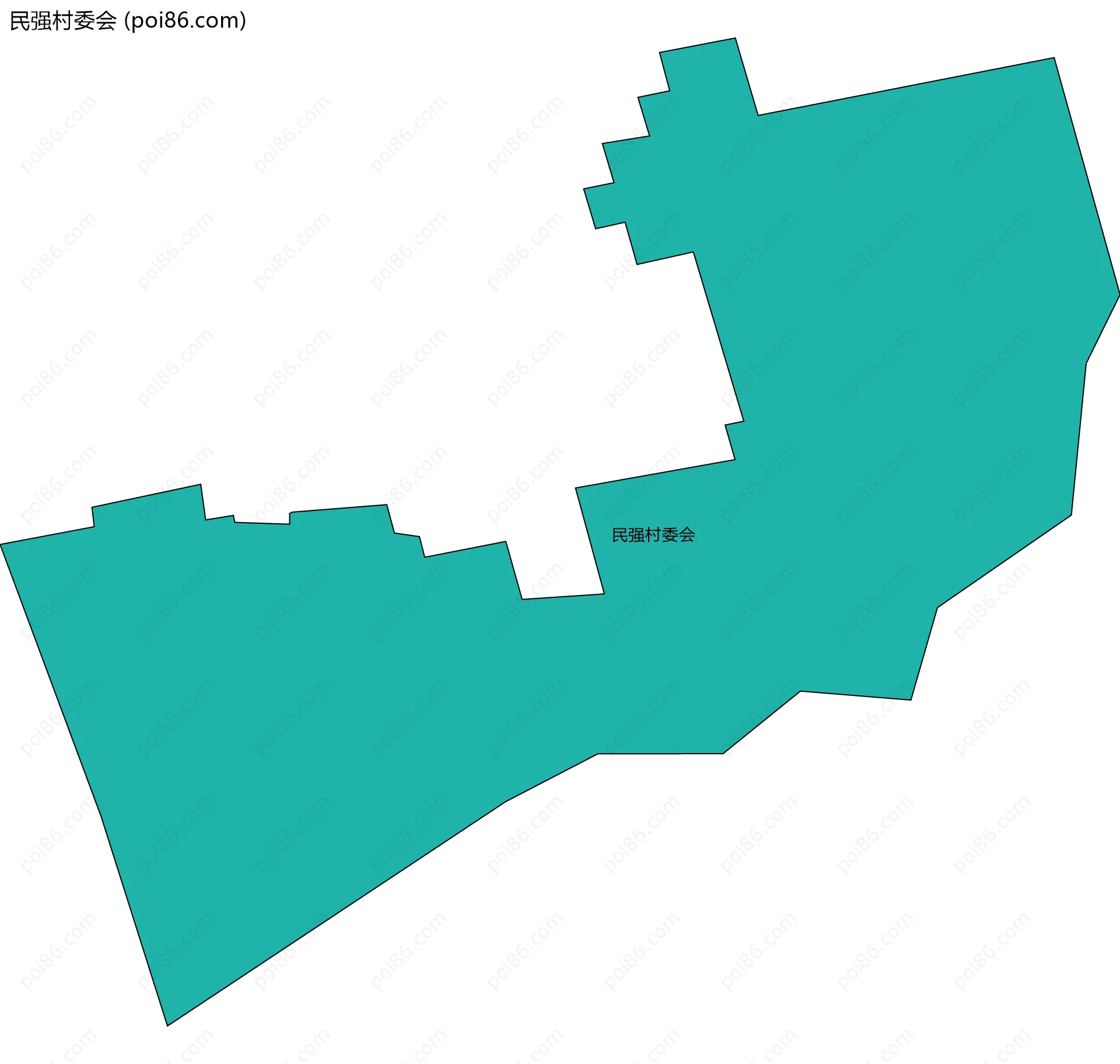 民强村委会边界地图