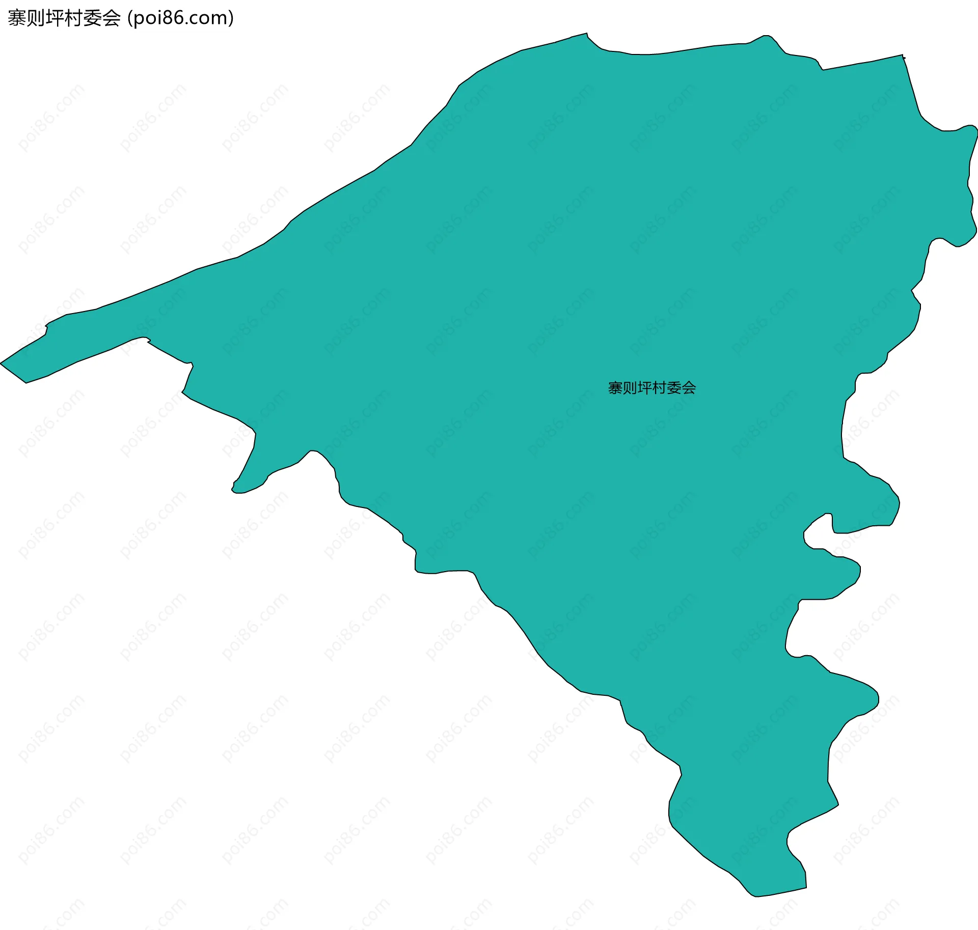 寨则坪村委会边界地图
