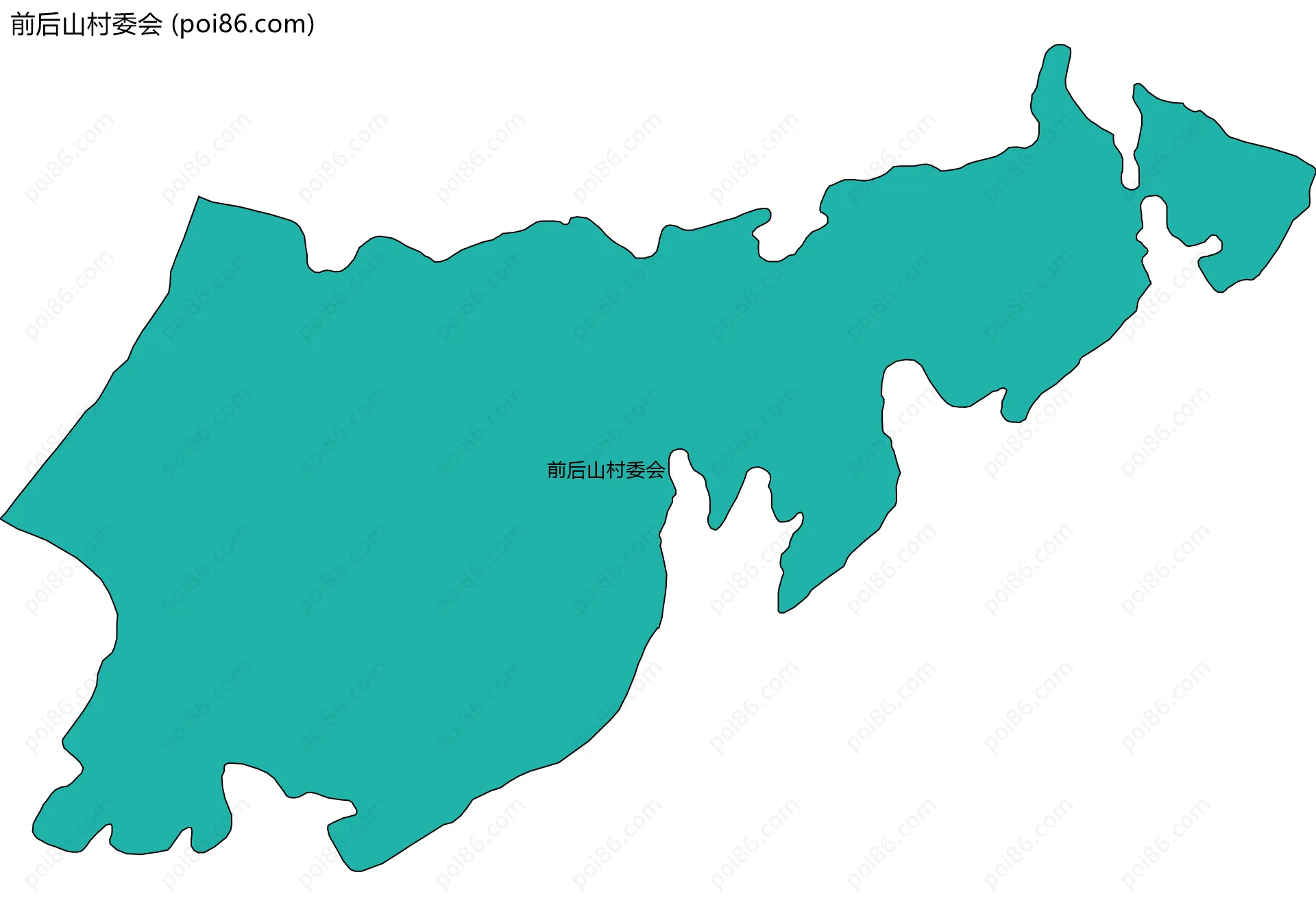 前后山村委会边界地图