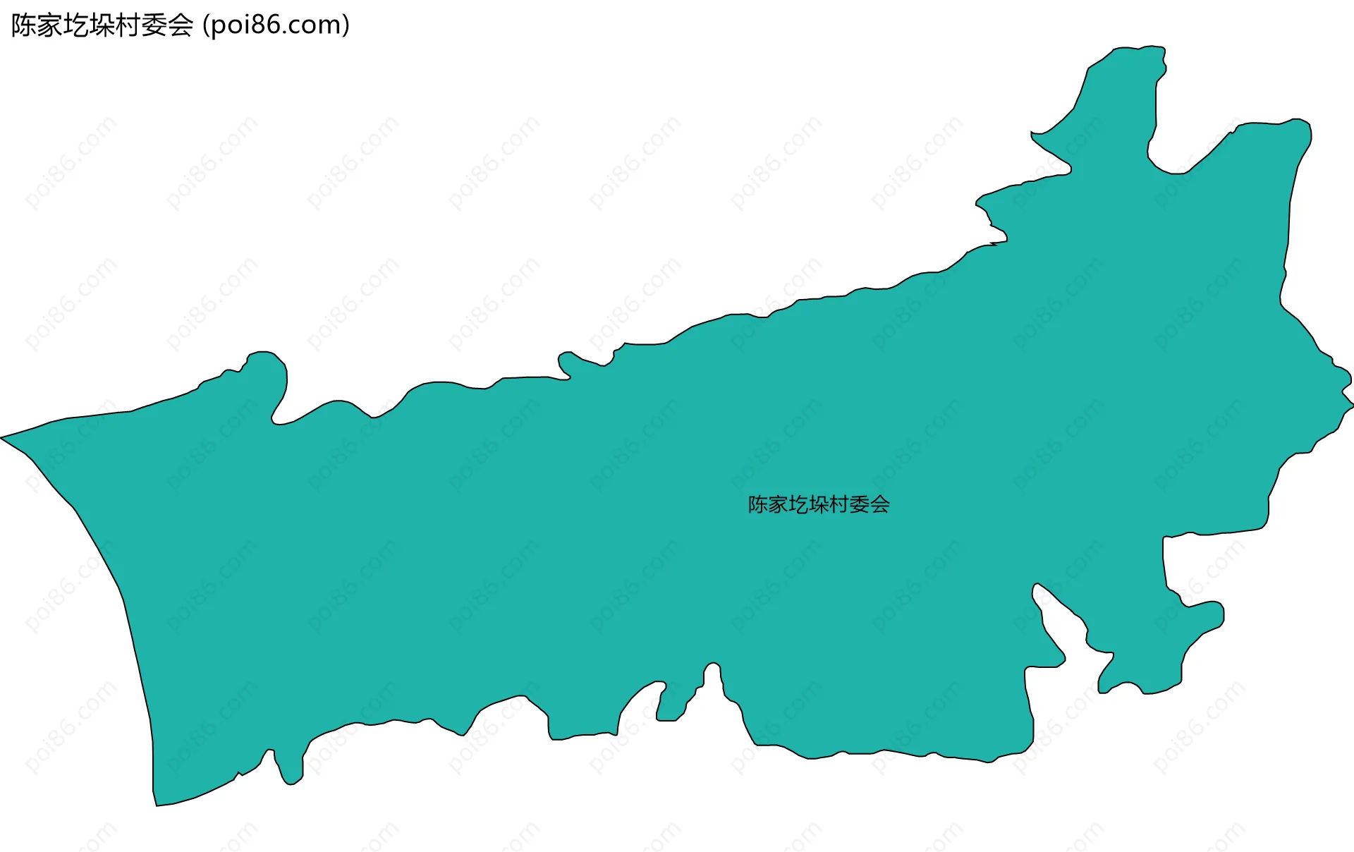 陈家圪垛村委会边界地图